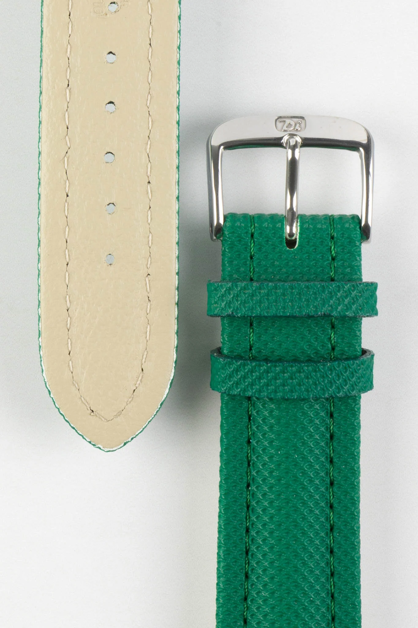 Di-Modell TRAVELLER PU Nylon Waterproof Watch Strap in DARK GREEN - Image 3
