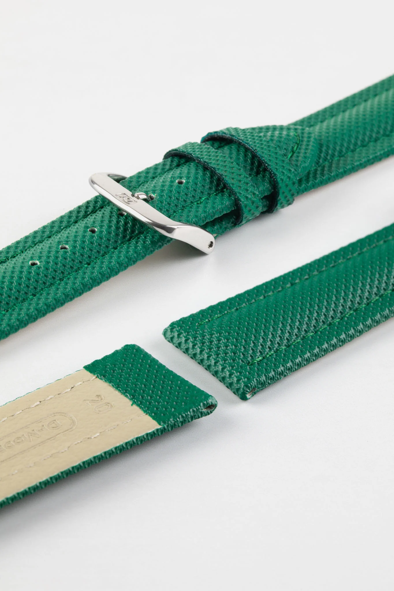 Di-Modell TRAVELLER PU Nylon Waterproof Watch Strap in DARK GREEN - Image 5