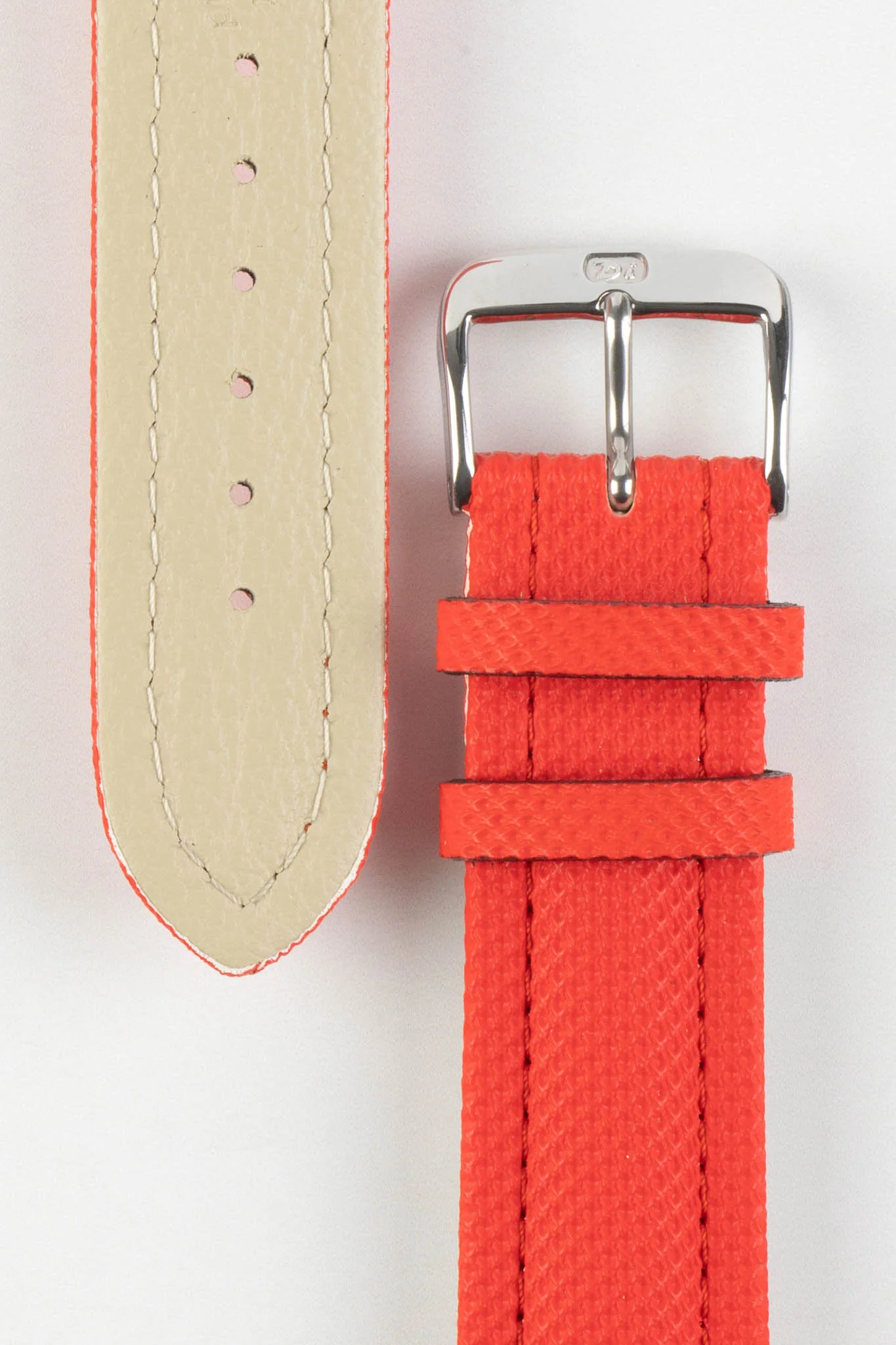 Di-Modell TRAVELLER PU Nylon Waterproof Watch Strap in RED - Image 3