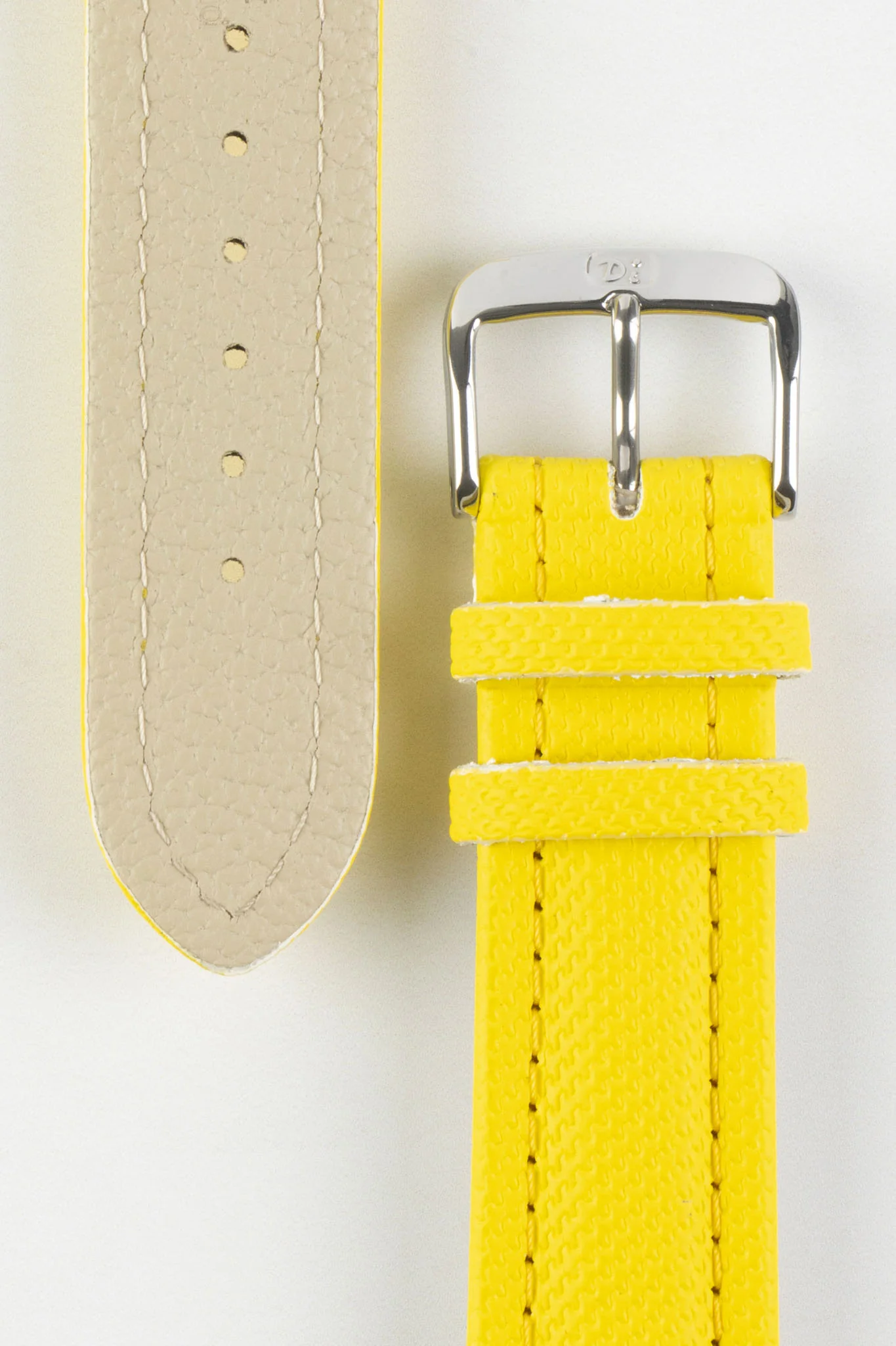 Di-Modell TRAVELLER PU Nylon Waterproof Watch Strap in YELLOW - Image 3