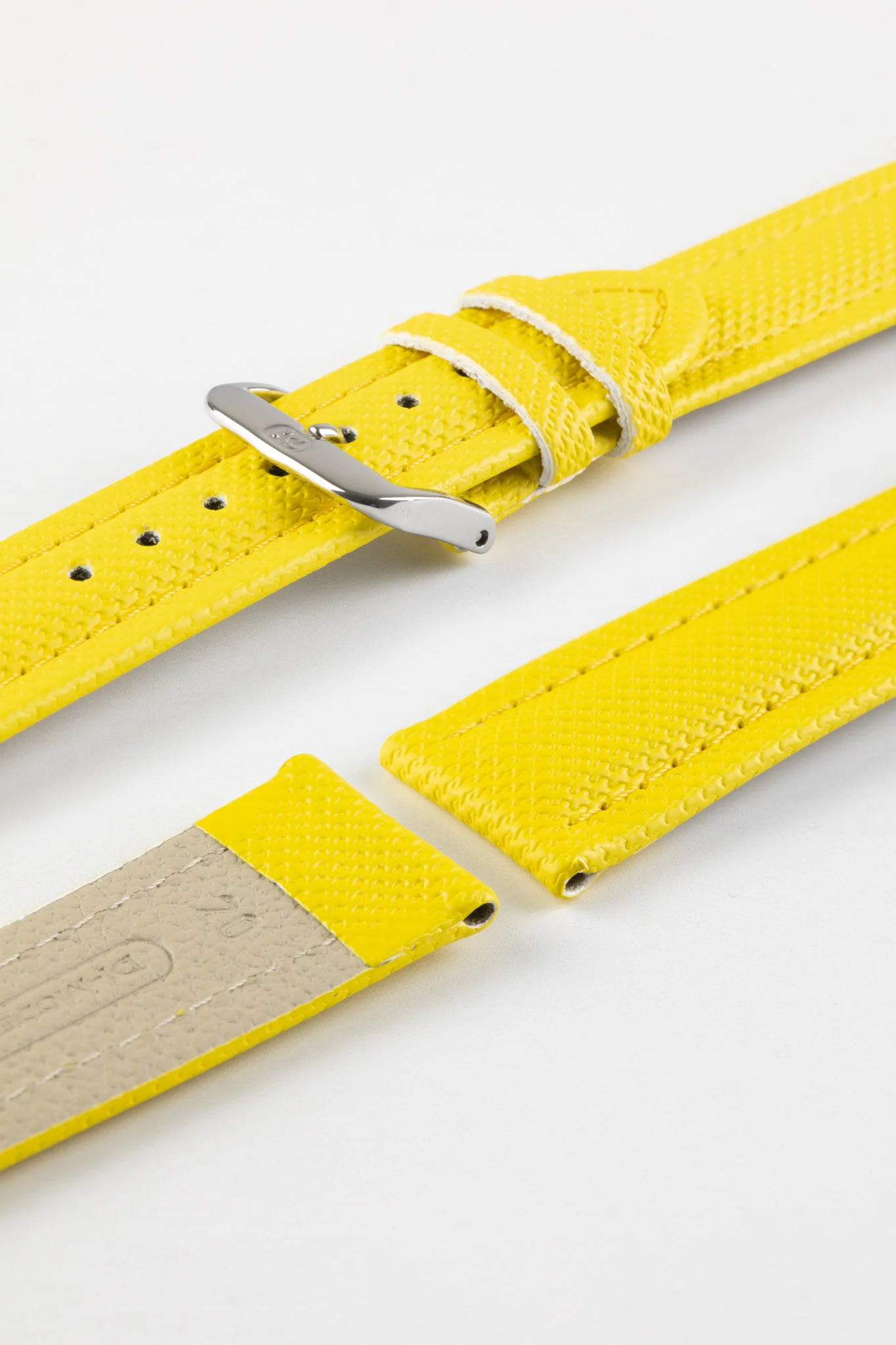 Di-Modell TRAVELLER PU Nylon Waterproof Watch Strap in YELLOW - Image 7