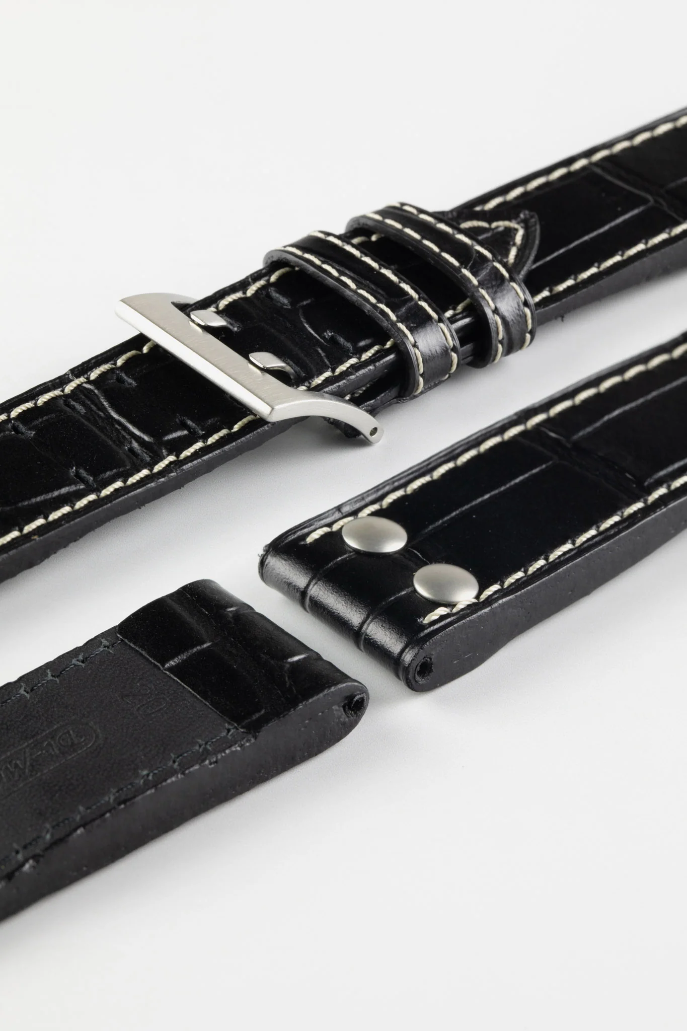 Di-Modell VENEZUELA Pilot Sport Watch Strap in BLACK - Image 4