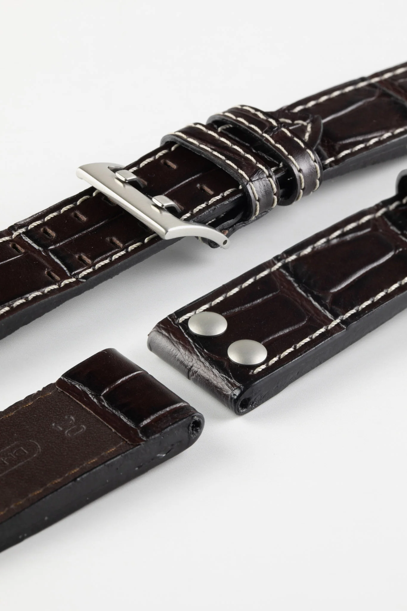 Di-Modell VENEZUELA Pilot Sport Watch Strap in BROWN - Image 4