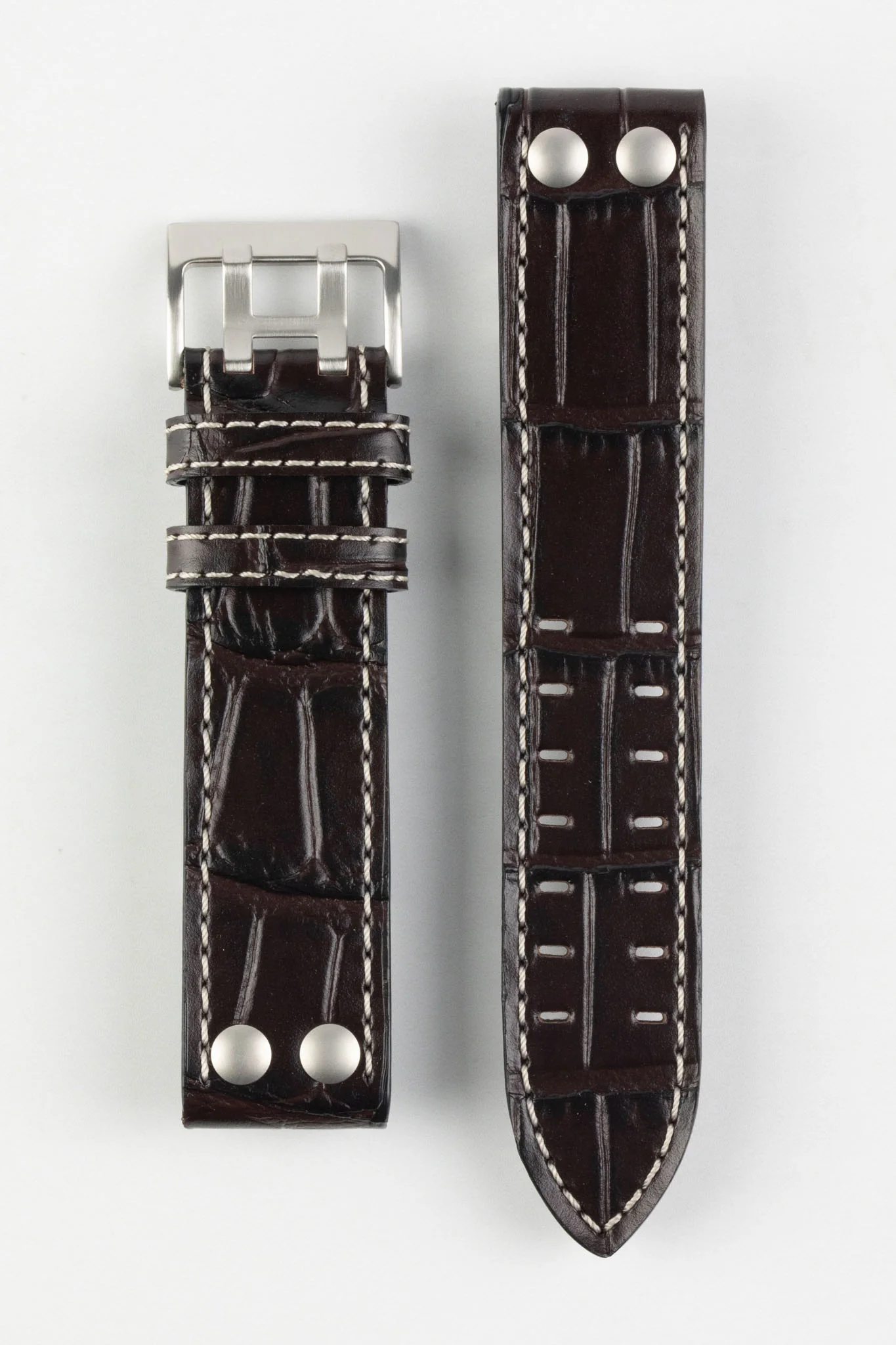Di-Modell VENEZUELA Pilot Sport Watch Strap in BROWN - Image 5
