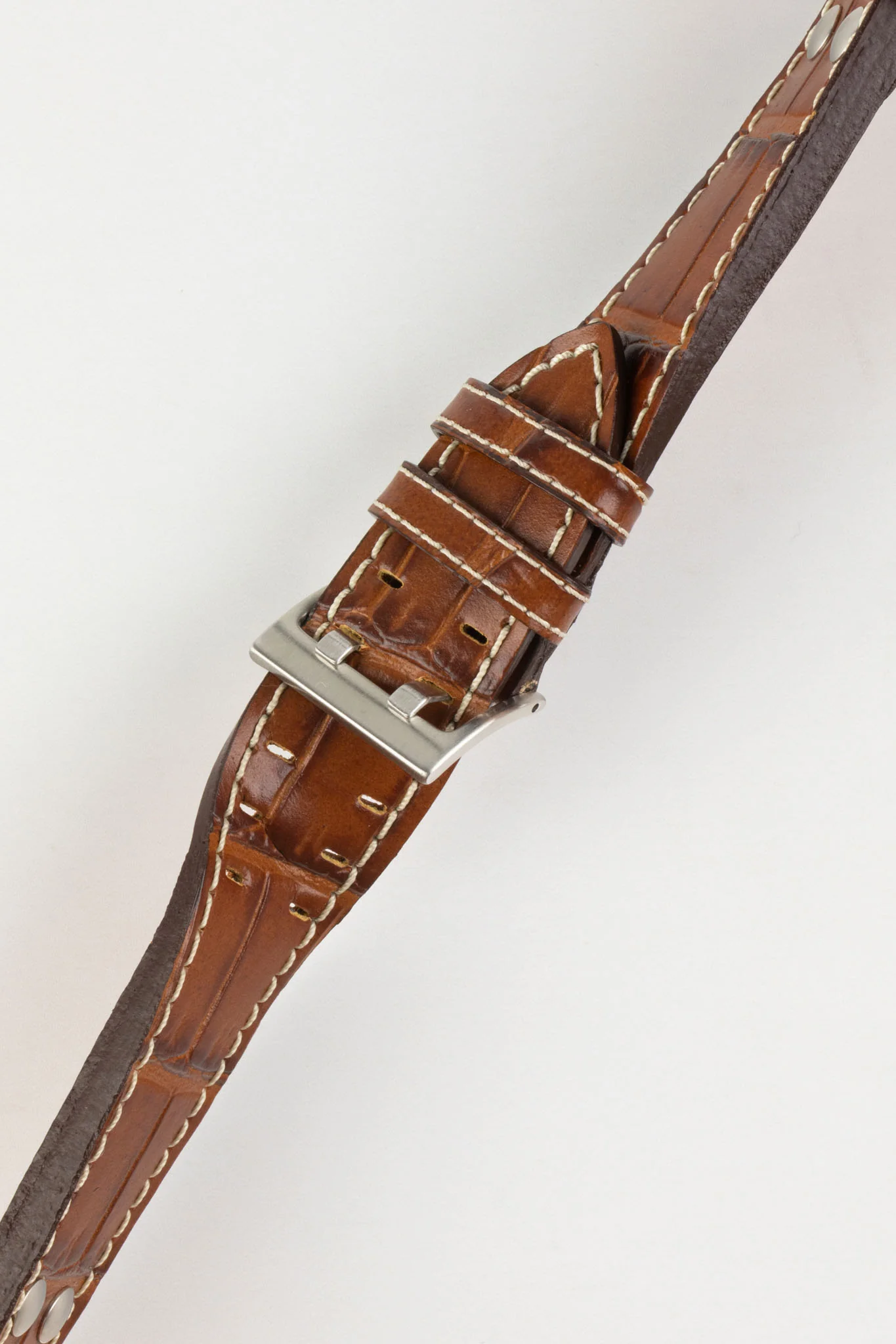 Di-Modell VENEZUELA Pilot Sport Watch Strap in GOLD BROWN - Image 3