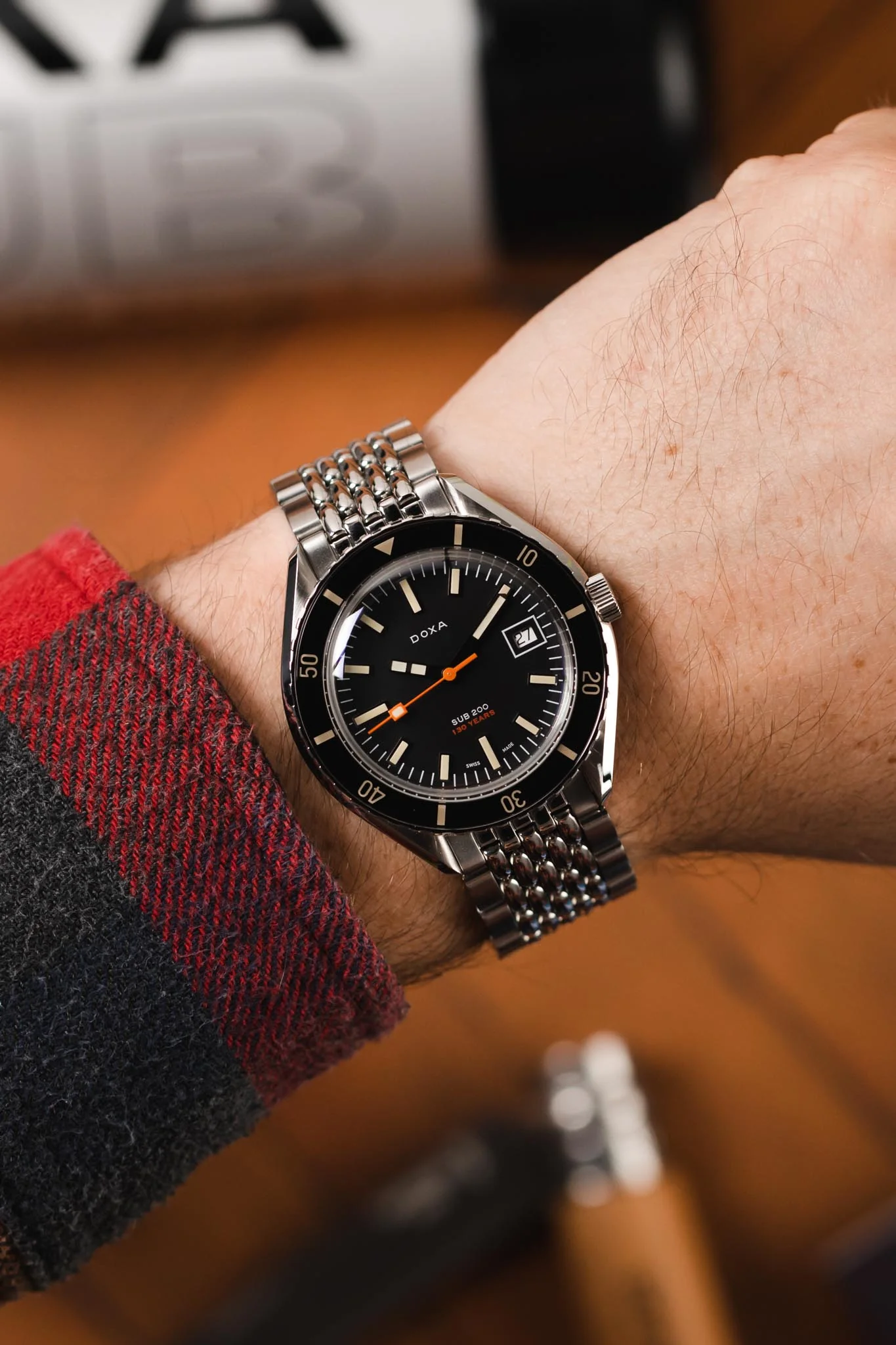 DOXA 799.10.101.LE.10 Sub 200 130th Anniversary 42mm Automatic Watch - Black Dial - Image 2