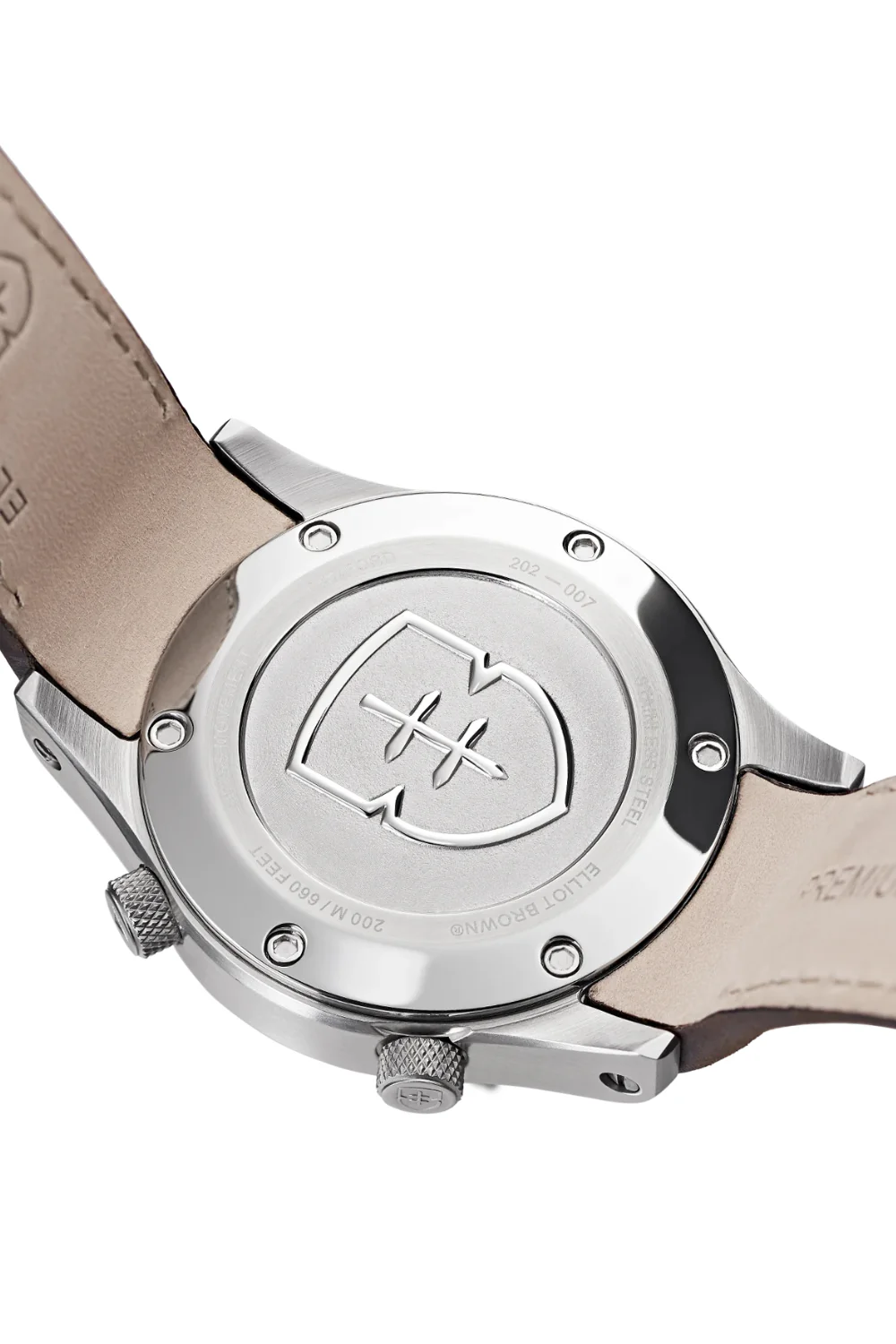 ELLIOT BROWN 202-003-L08 Canford 44mm Stainless Steel Quartz Watch - Cream Dial - Image 4