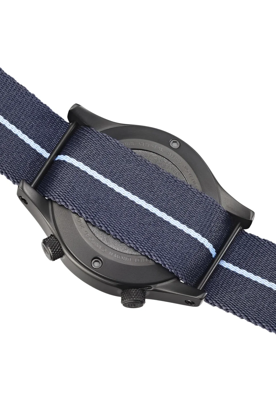 ELLIOT BROWN 202-023-N12 Canford 44mm Gunmetal Grey Stainless Steel Quartz Watch - Blue Dial - Image 4
