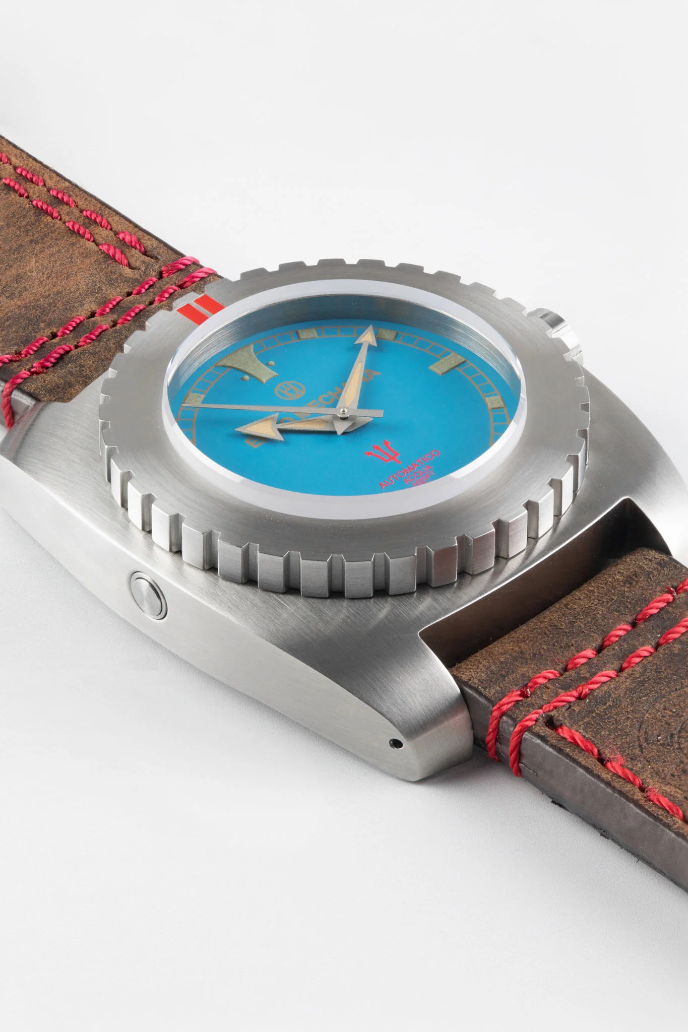 Enzo Mechana ACQUA 500m Peace Collection Automatic Watch - BLUE Dial (Lumed) - Image 3