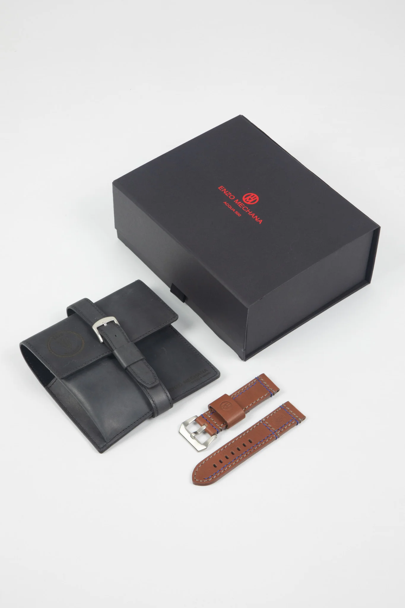 Enzo Mechana ACQUA 500m Peace Collection Automatic Watch - Gloss BLACK Dial (Non-Lumed) - Image 9