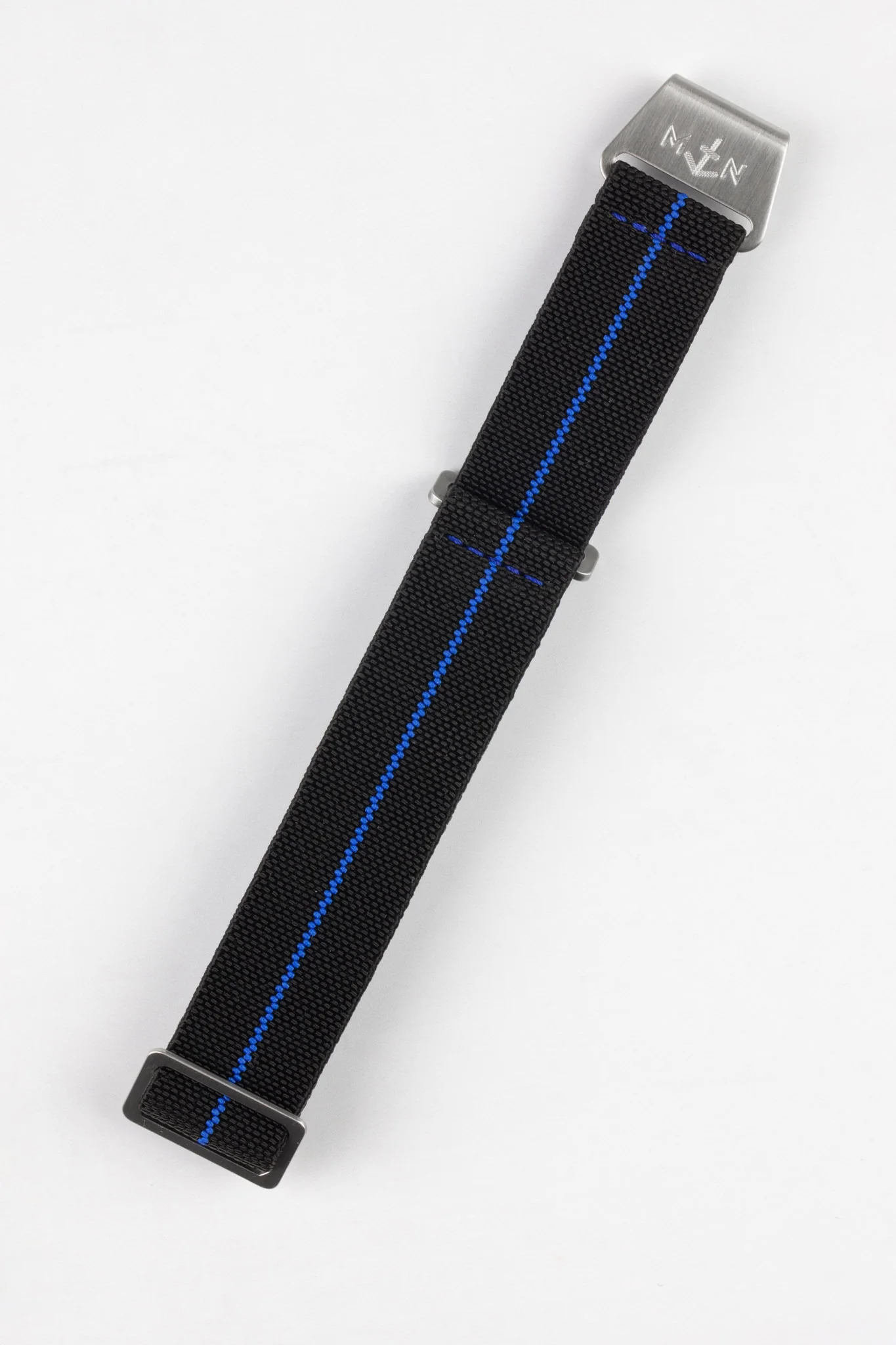 Erika's Originals BLACK OPS MN™ Strap with ROYAL BLUE Centerline - BRUSHED Hardware - Image 3