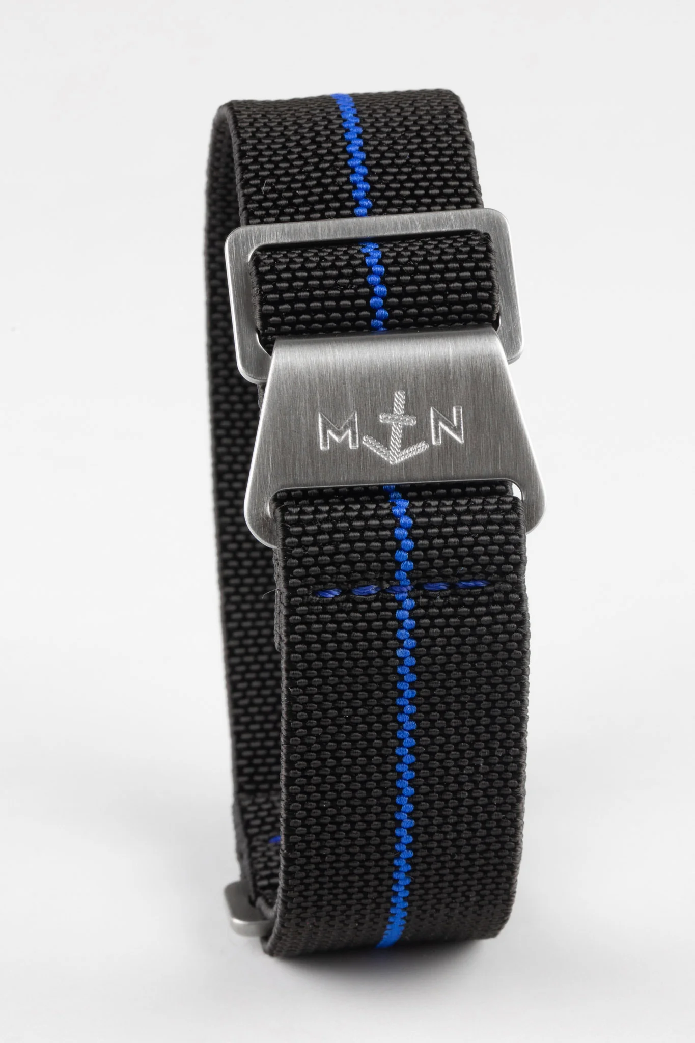 Erika's Originals BLACK OPS MN™ Strap with ROYAL BLUE Centerline - BRUSHED Hardware - Image 5