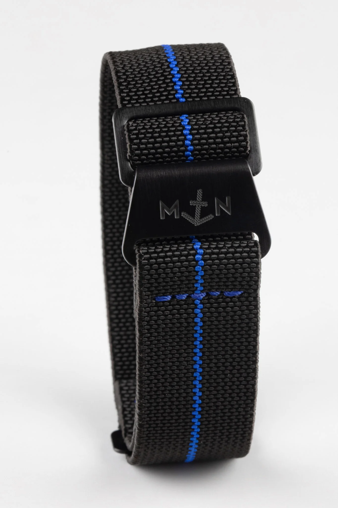 Erika's Originals BLACK OPS MN™ Strap with BLUE Centerline - BLACK Hardware - Image 3