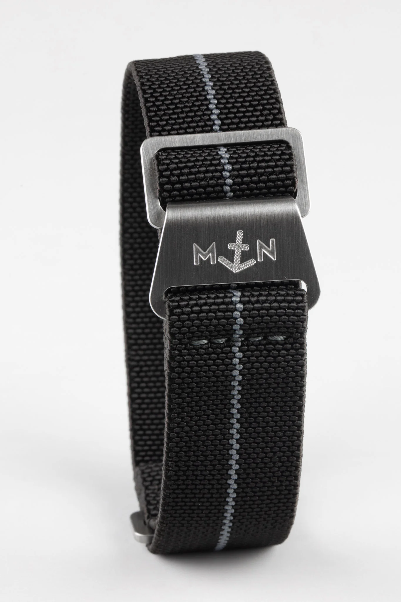 Erika's Originals BLACK OPS MN™ Strap with GREY Centerline - BRUSHED Hardware - Image 3