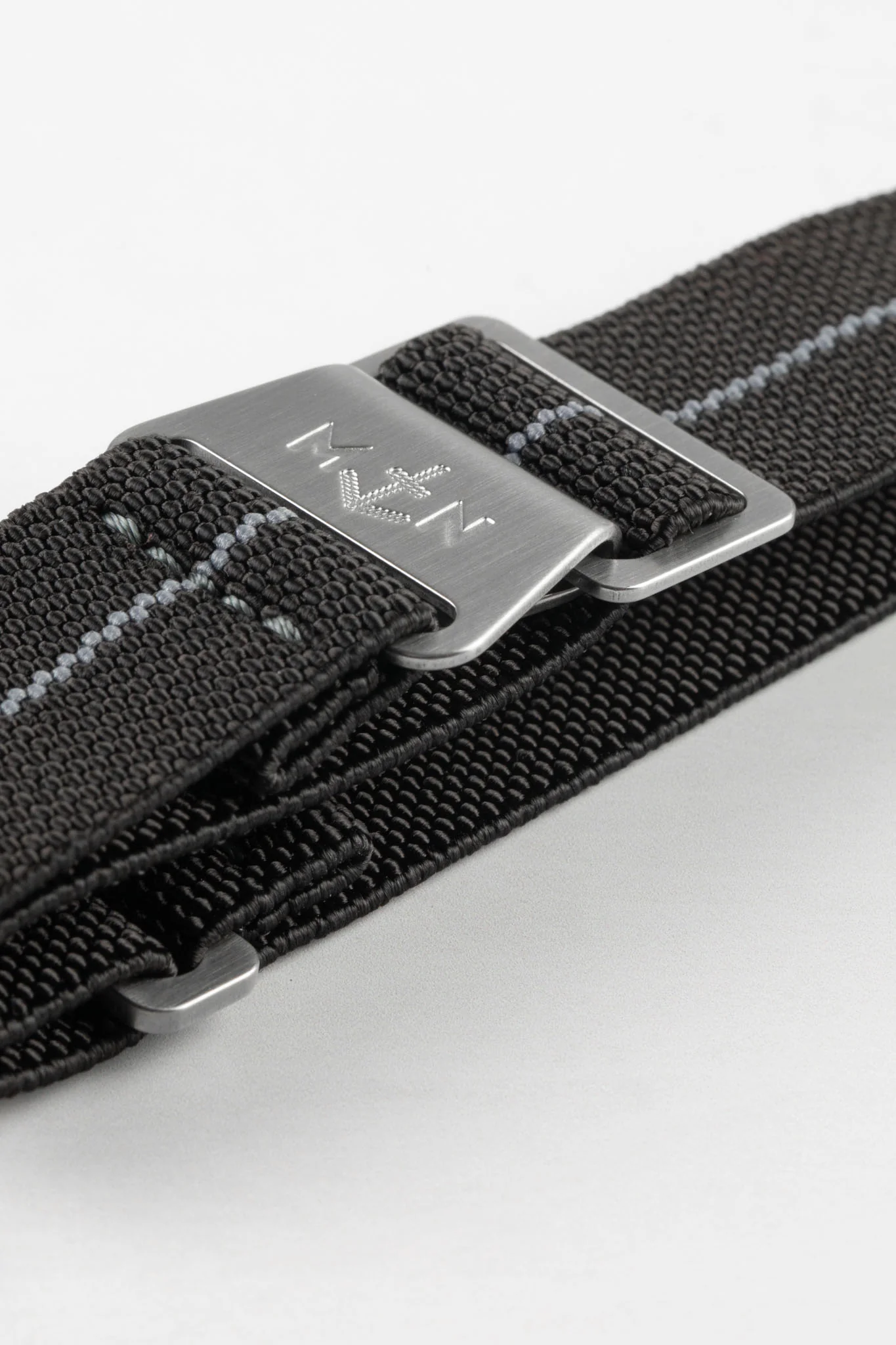 Erika's Originals BLACK OPS MN™ Strap with GREY Centerline - BRUSHED Hardware - Image 5