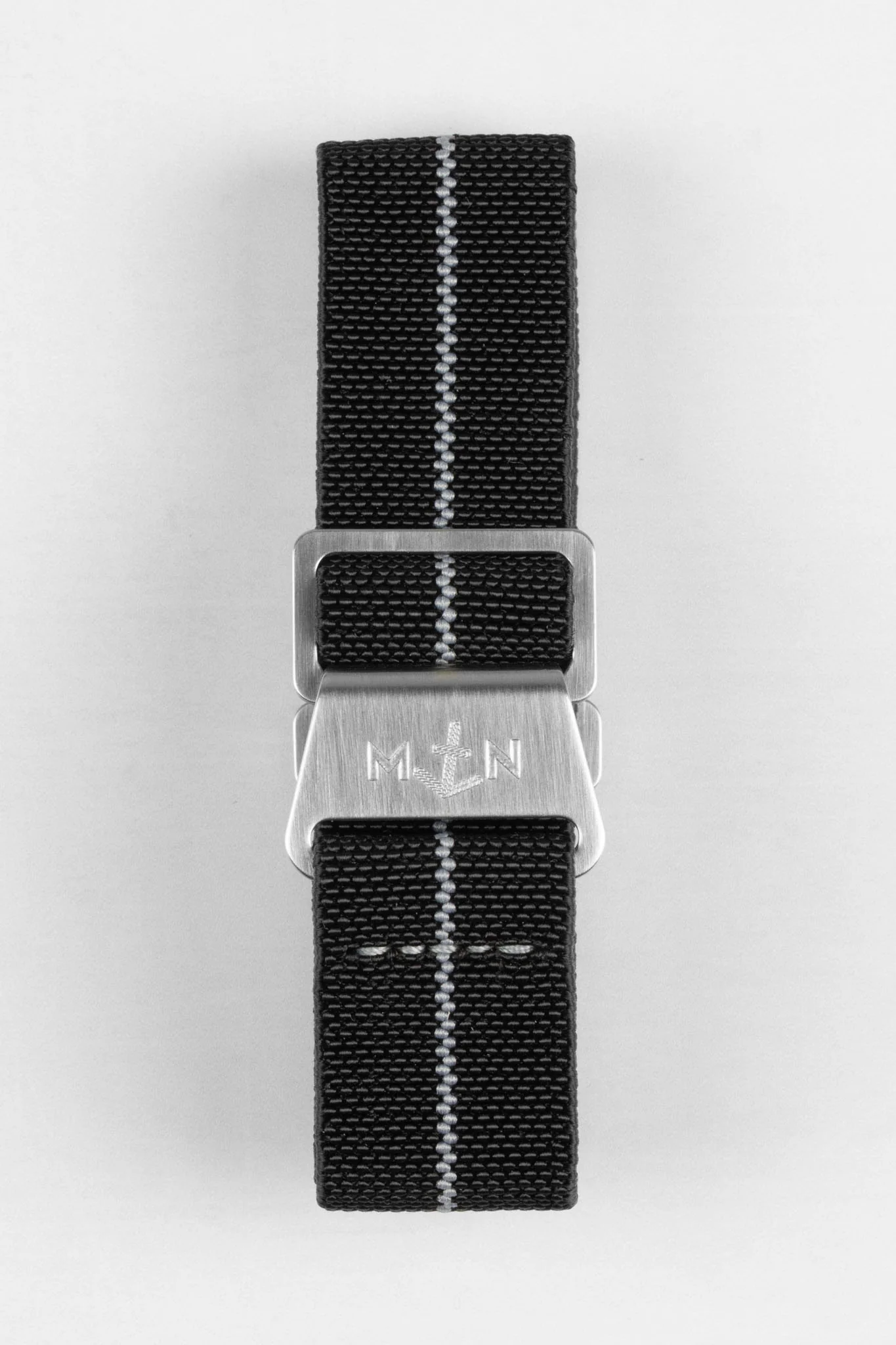 Erika's Originals BLACK OPS MN™ Strap with LIGHT GREY Centerline - BRUSHED Hardware - Image 11