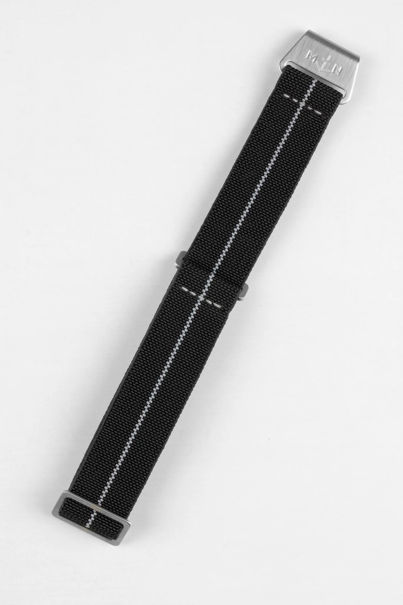 Erika's Originals BLACK OPS MN™ Strap with LIGHT GREY Centerline - BRUSHED Hardware - Image 7