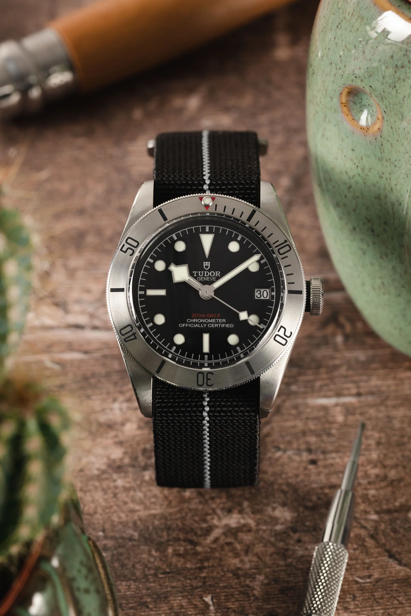 Erika's Originals BLACK OPS MN™ Strap with LIGHT GREY Centerline - BRUSHED Hardware - Image 8
