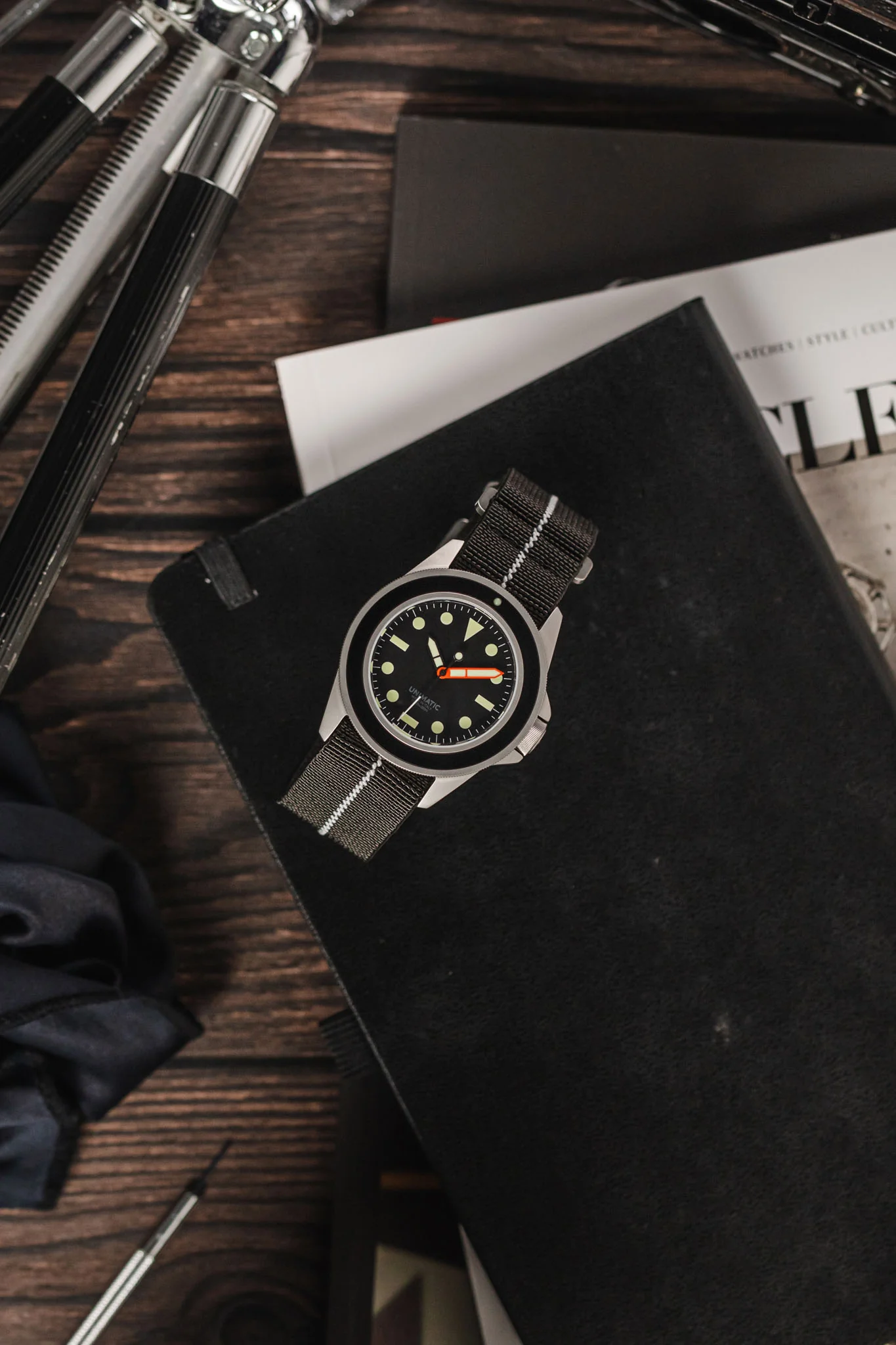 Erika's Originals BLACK OPS MN™ Strap with LUMED Centerline - BRUSHED Hardware - Image 4