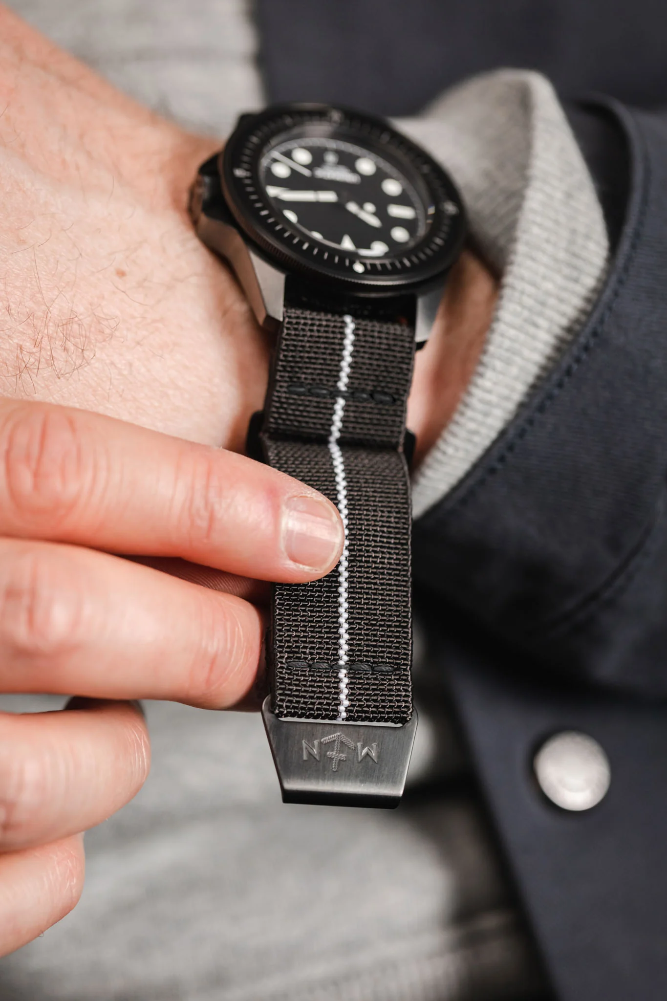 Erika's Originals BLACK OPS MN™ Strap with LUMED Centerline - BLACK Hardware - Image 6