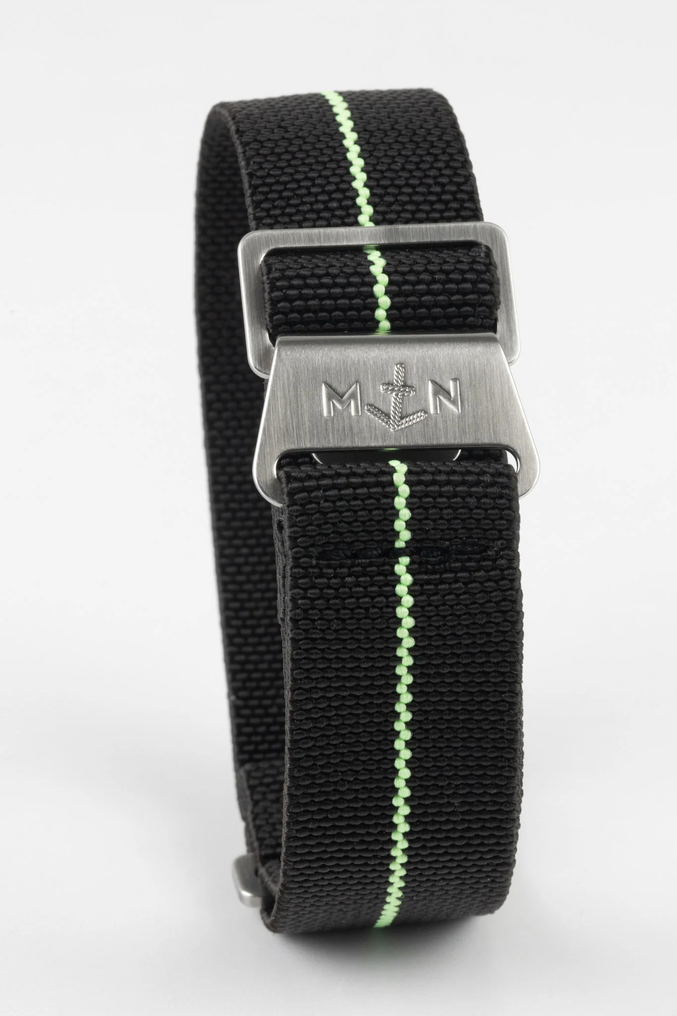 Erika's Originals BLACK OPS MN™ Strap with MINT GREEN Centerline - BRUSHED Hardware - Image 5