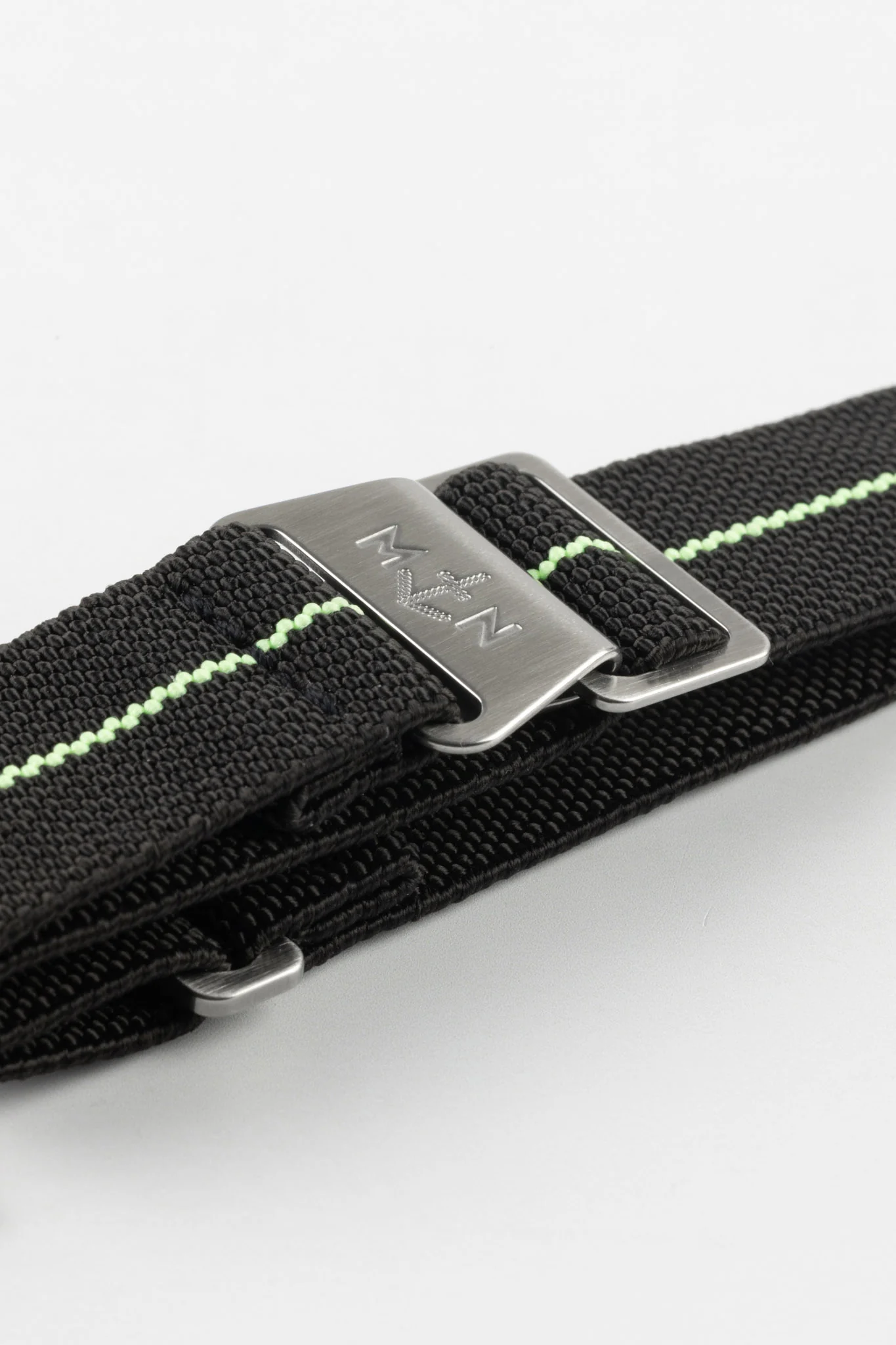 Erika's Originals BLACK OPS MN™ Strap with MINT GREEN Centerline - BRUSHED Hardware - Image 6