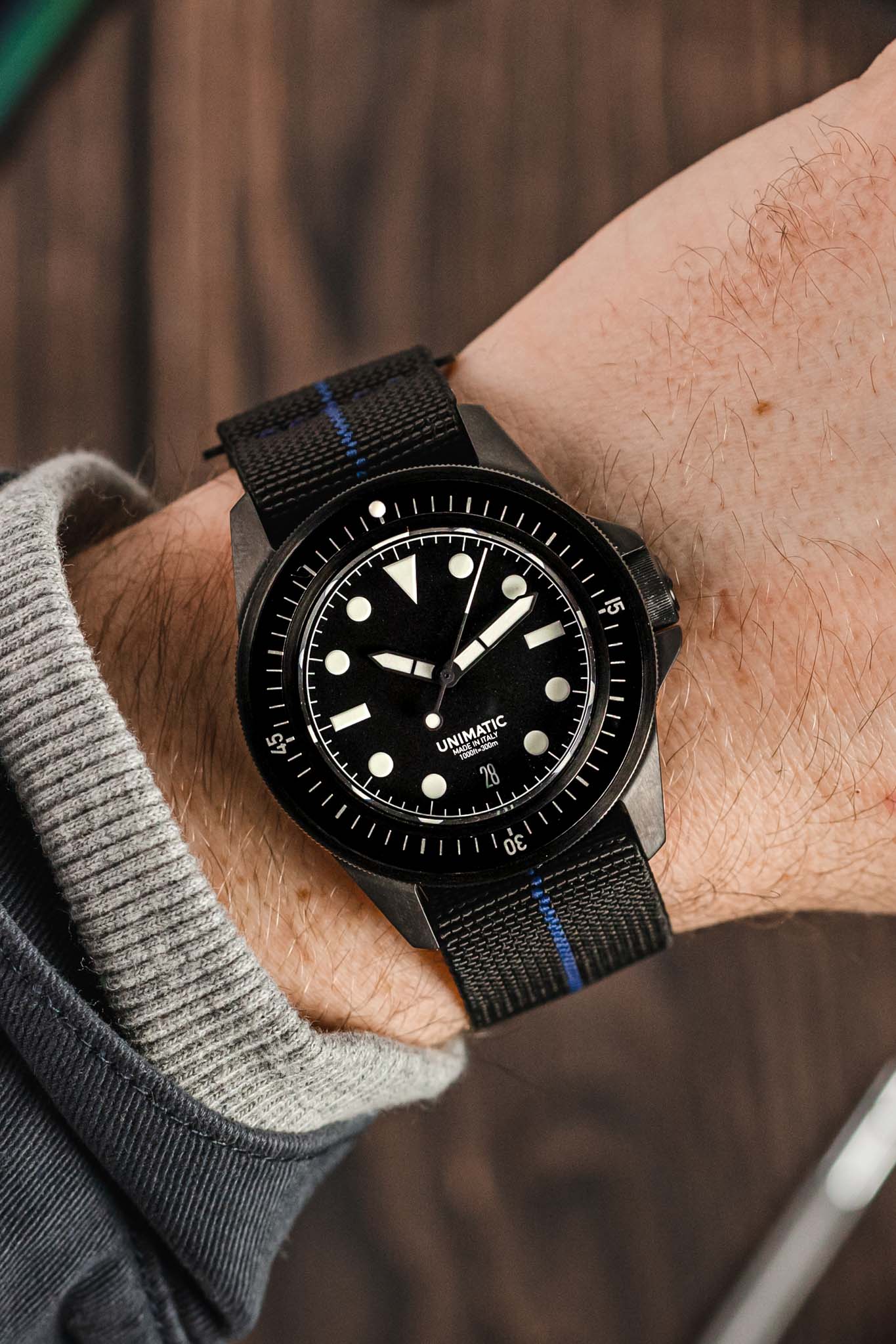 Erika's Originals BLACK OPS MN™ Strap with NAVY Centerline - BLACK Hardware - Image 2