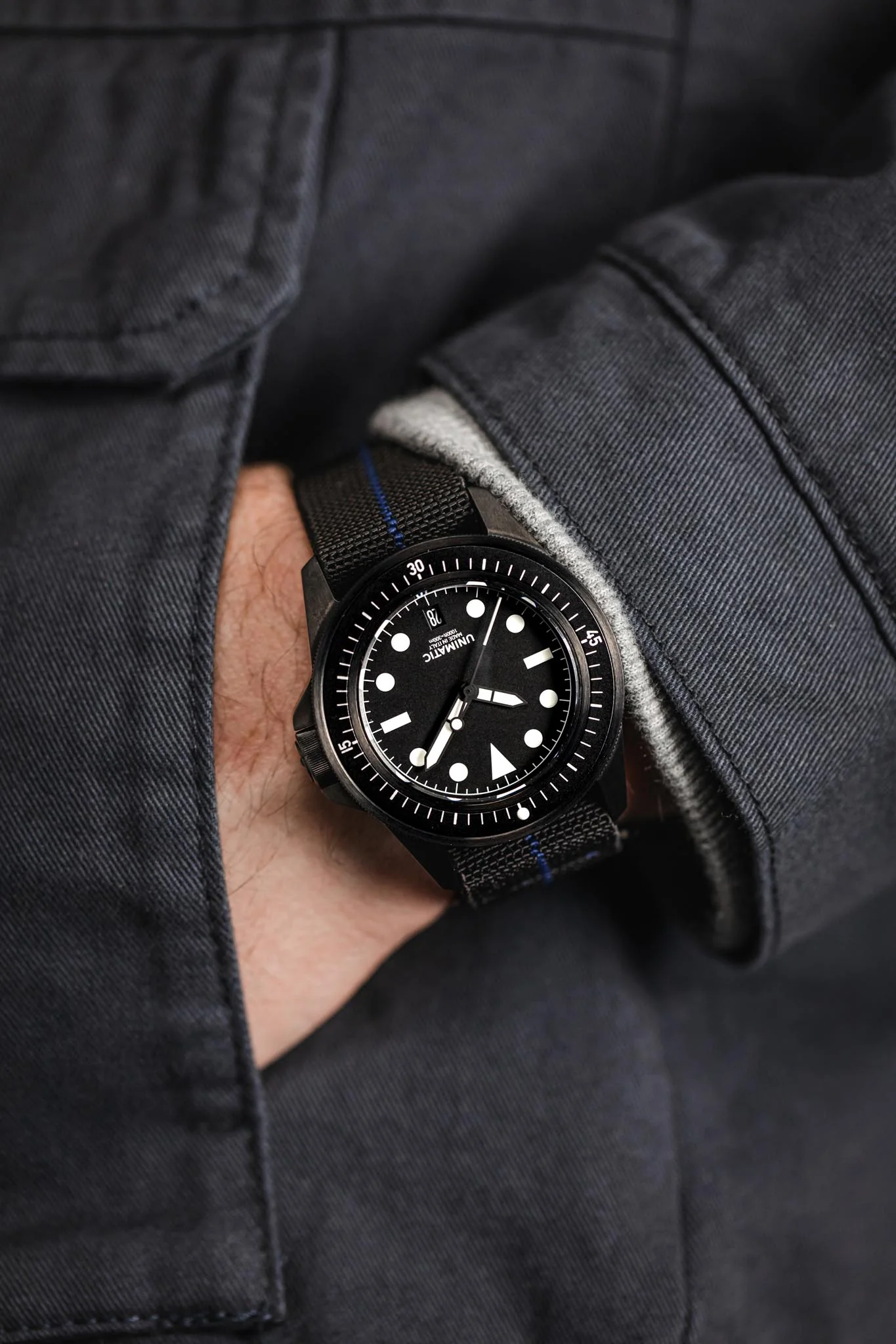Erika's Originals BLACK OPS MN™ Strap with NAVY Centerline - BLACK Hardware - Image 6