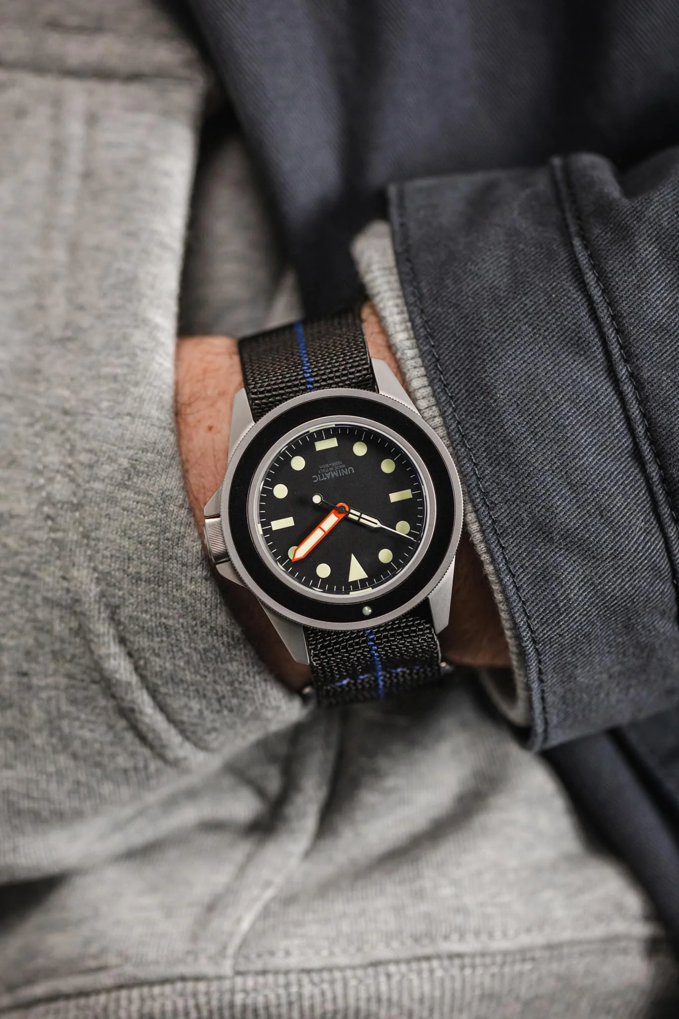 Erika's Originals BLACK OPS MN™ Strap with NAVY Centerline - BRUSHED Hardware - Image 6