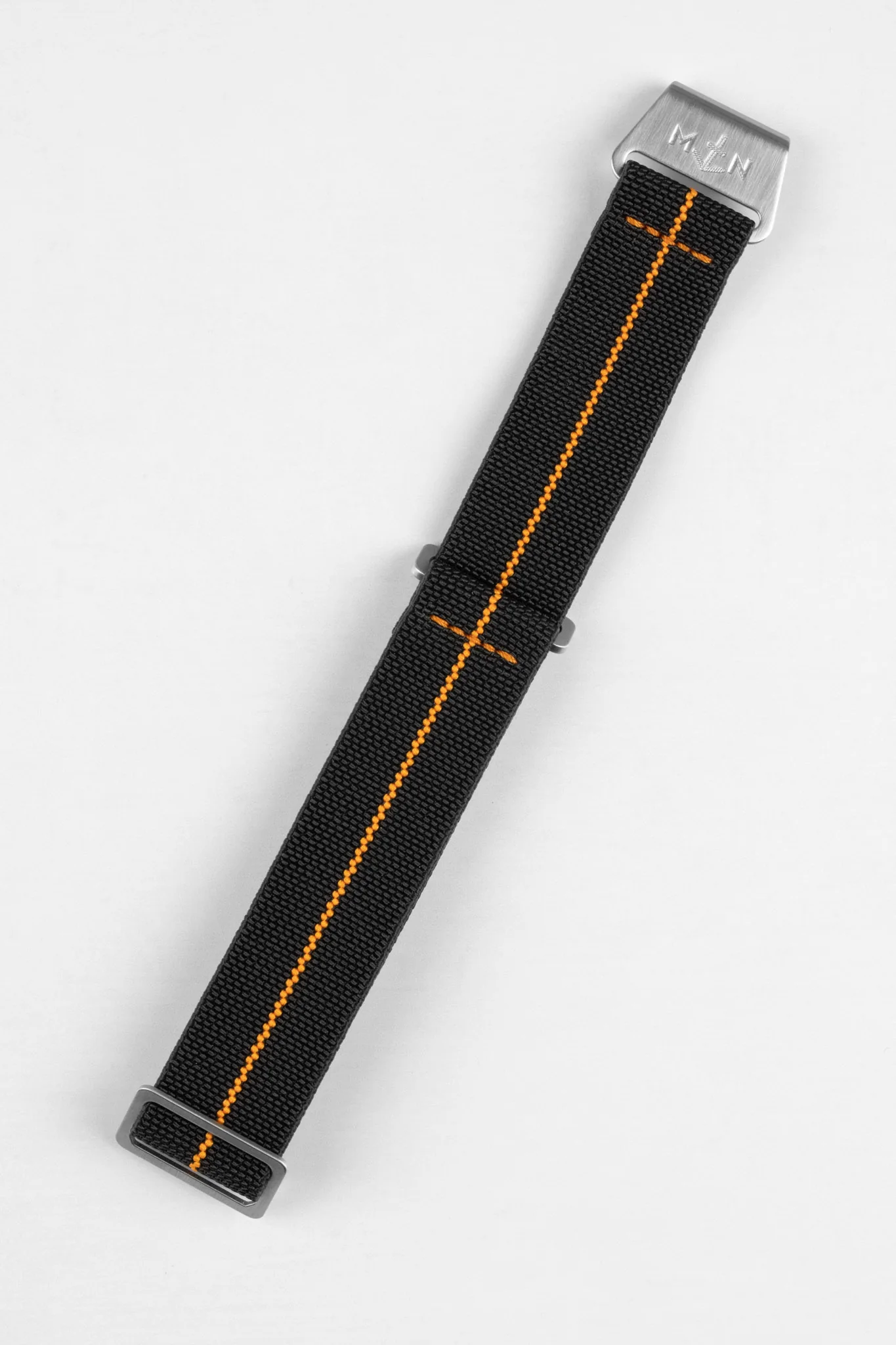 Erika's Originals BLACK OPS MN™ Strap with ORANGE Centerline - BRUSHED Hardware - Image 5