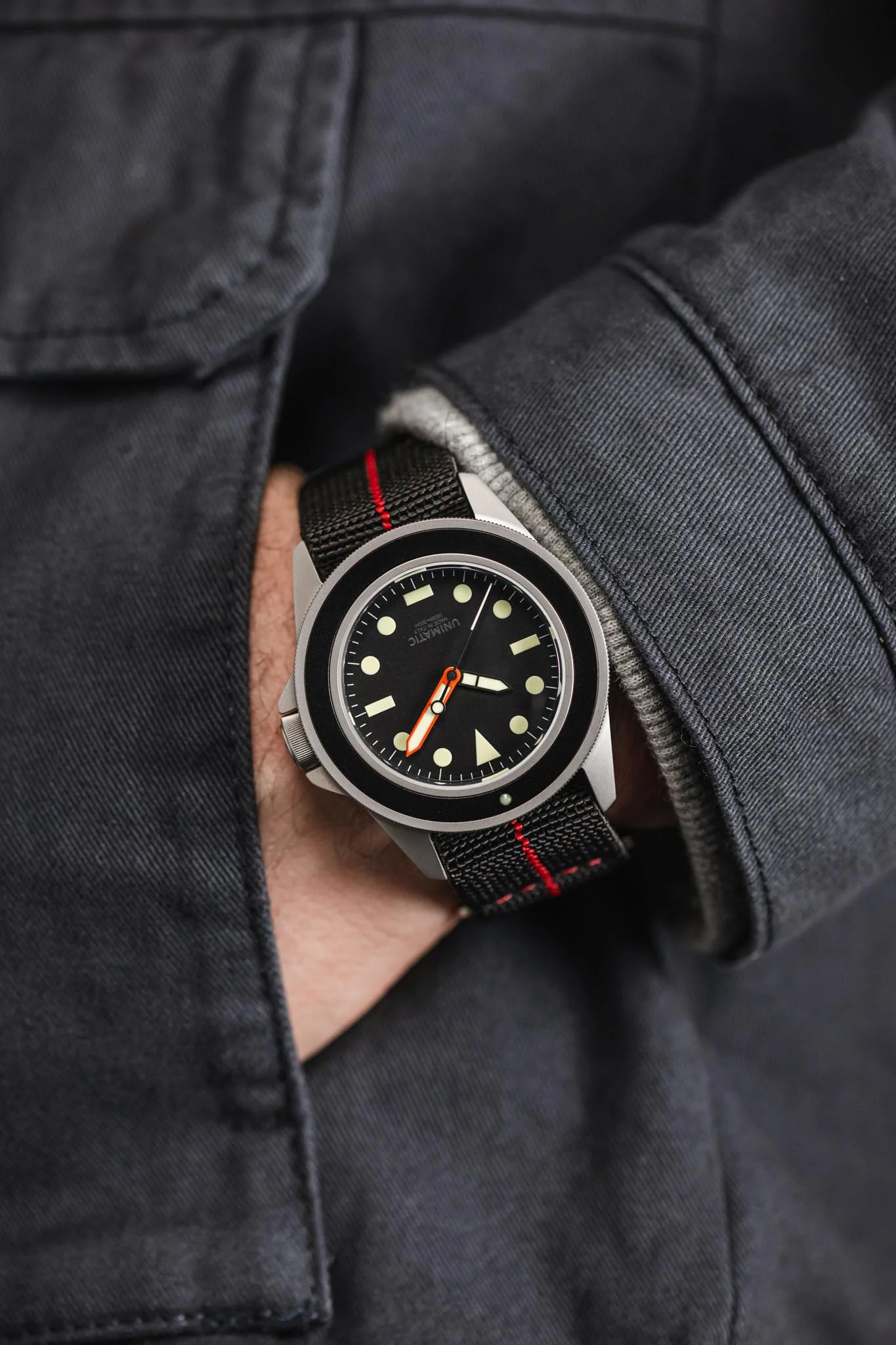 Erika's Originals BLACK OPS MN™ Strap with RED Centerline - BRUSHED Hardware - Image 6