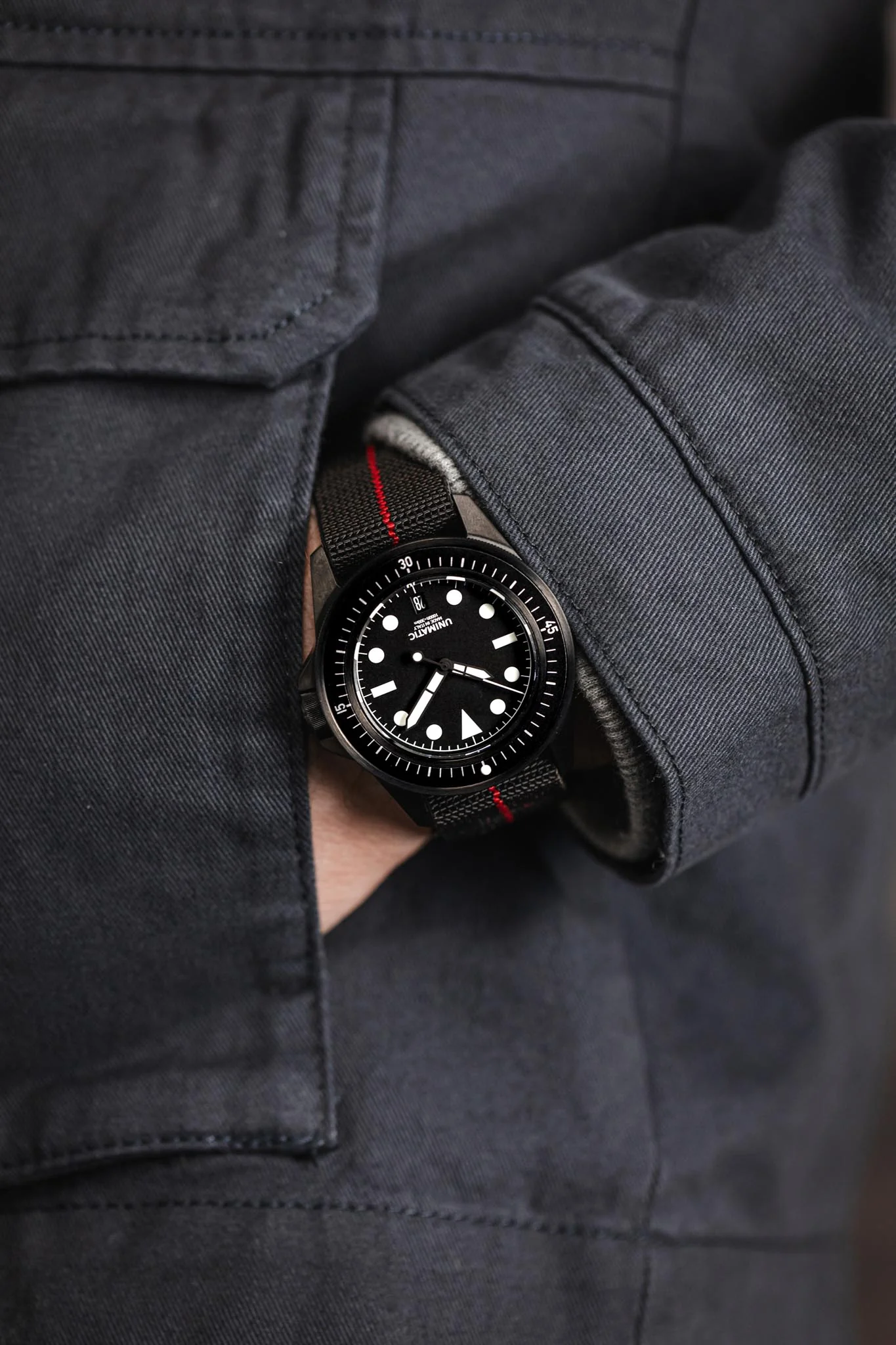 Erika's Originals BLACK OPS MN™ Strap with RED Centerline - BLACK Hardware - Image 6
