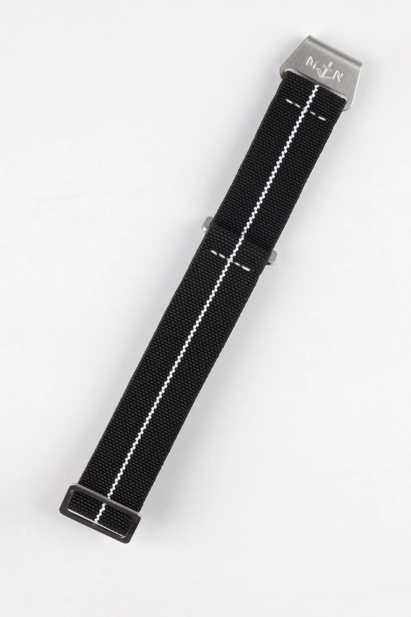 Erika's Originals BLACK OPS MN™ Strap with WHITE Centerline - BRUSHED Hardware - Image 7