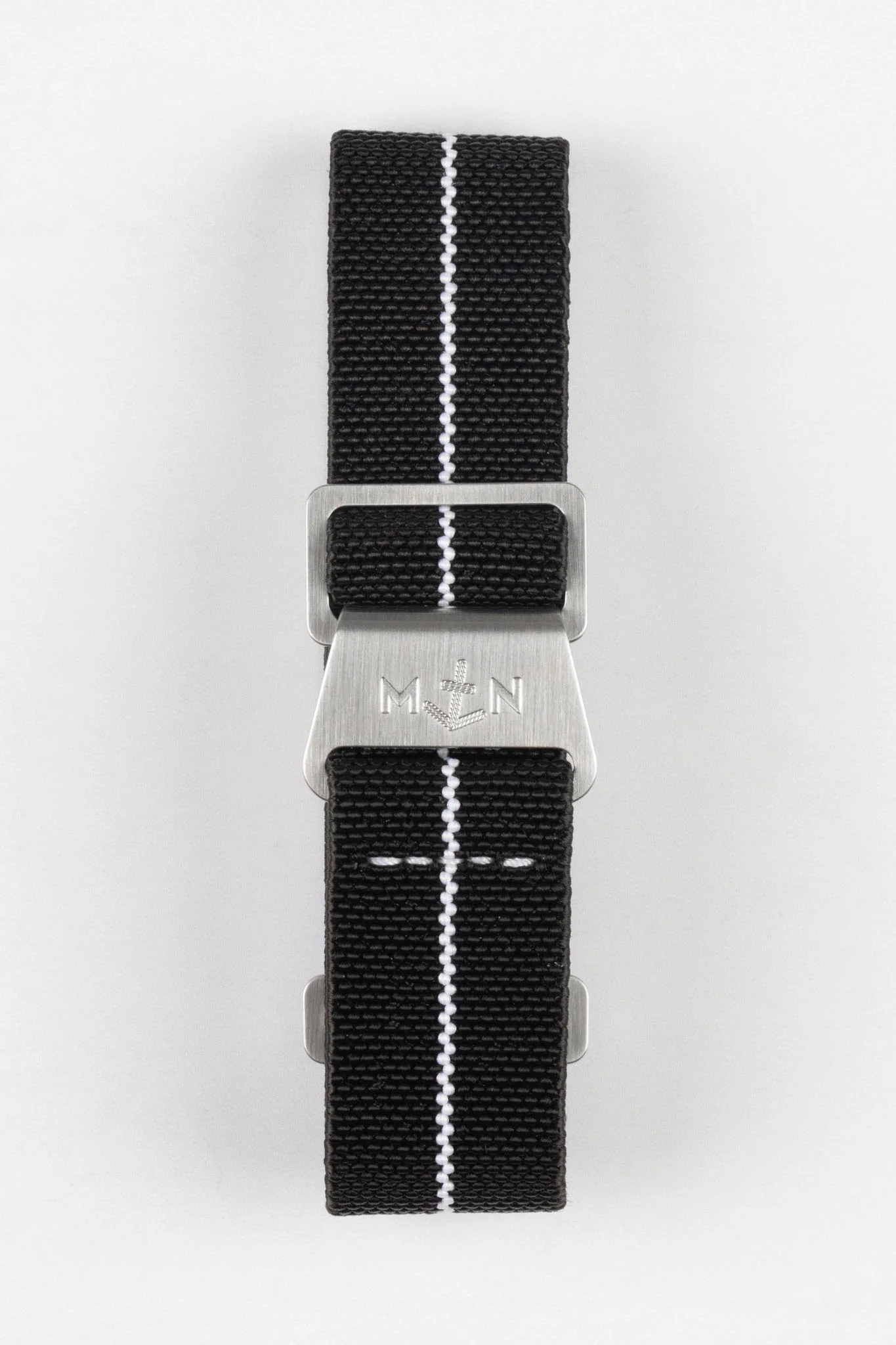Erika's Originals BLACK OPS MN™ Strap with WHITE Centerline - BRUSHED Hardware - Image 8