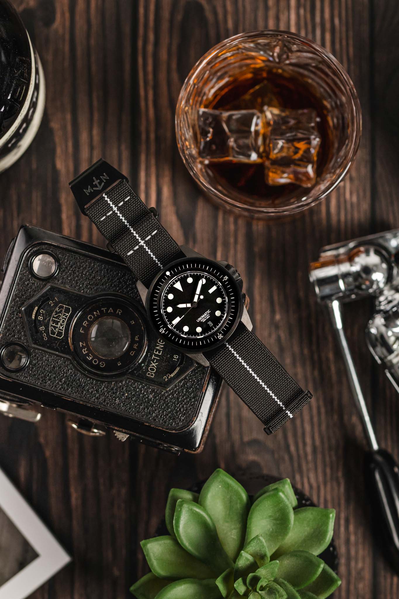 Erika's Originals BLACK OPS MN™ Strap with WHITE Centerline - BLACK Hardware - Image 4