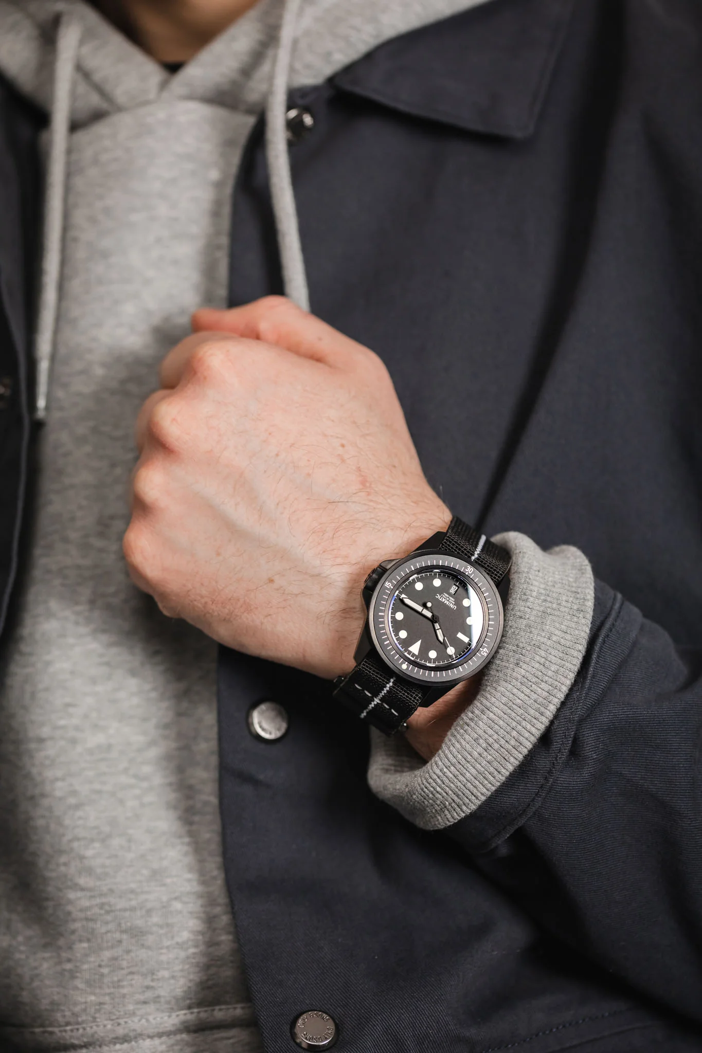 Erika's Originals BLACK OPS MN™ Strap with WHITE Centerline - BLACK Hardware - Image 6