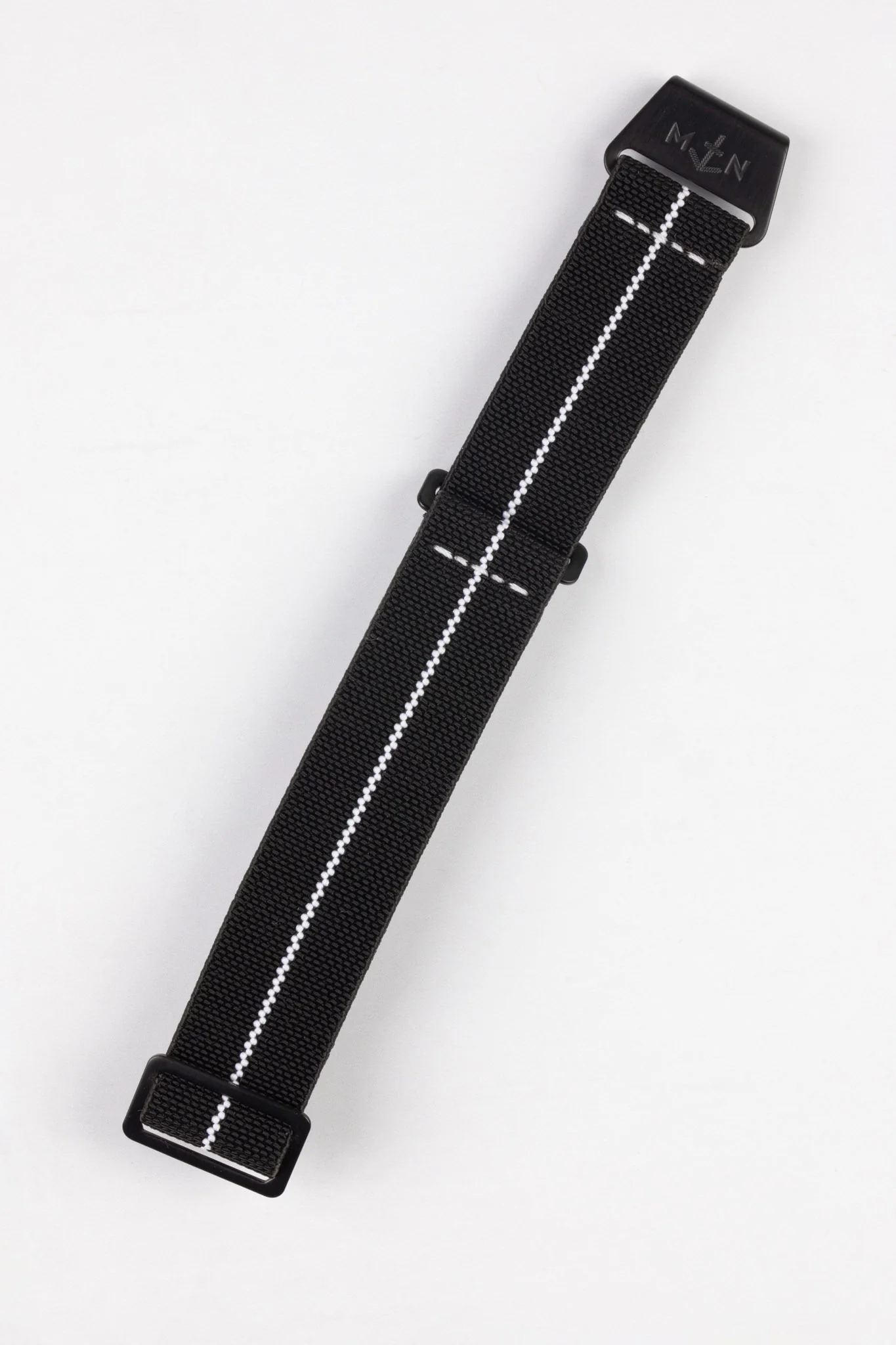 Erika's Originals BLACK OPS MN™ Strap with WHITE Centerline - BLACK Hardware - Image 7