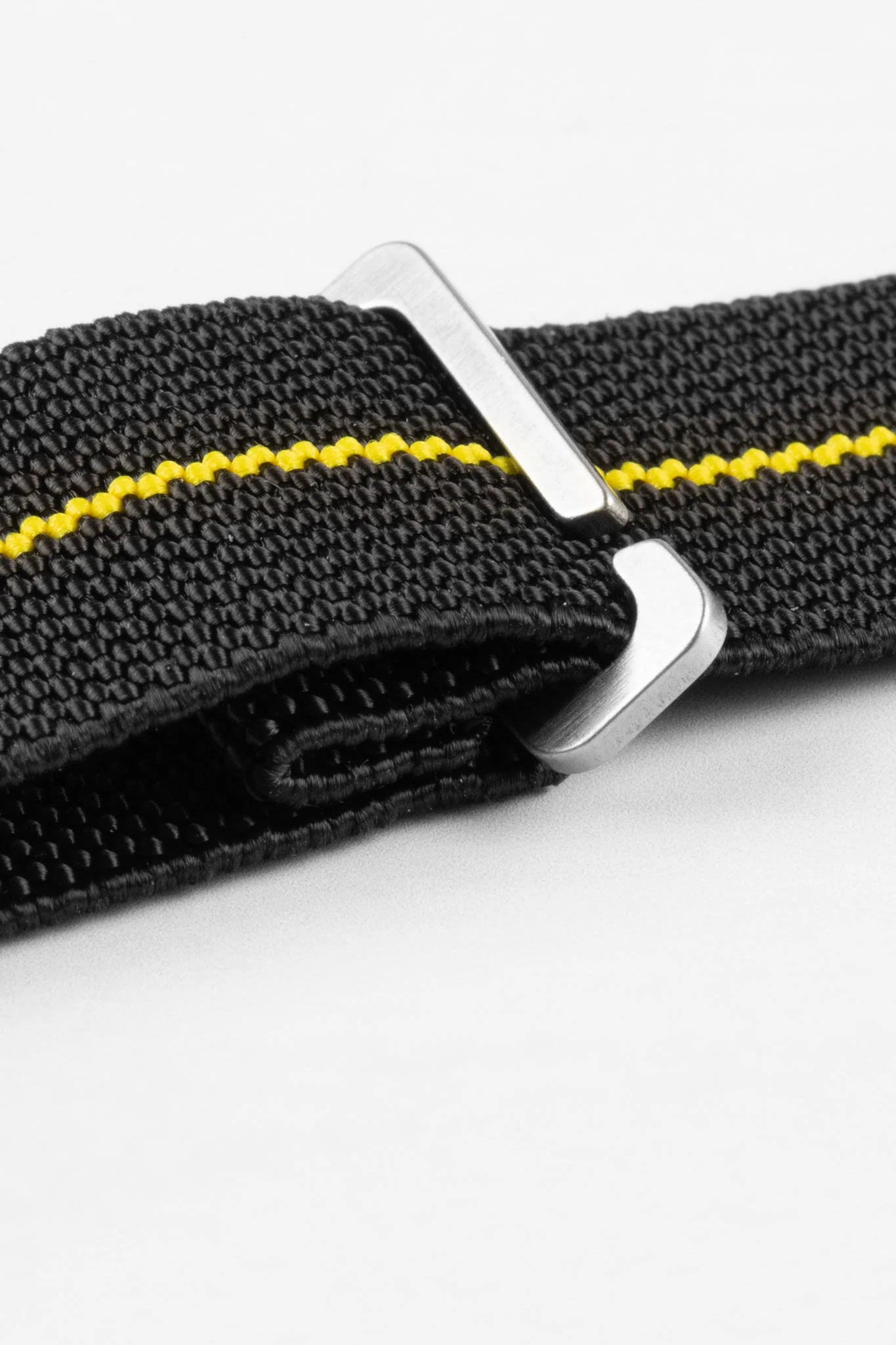 Erika's Originals BLACK OPS MN™ Strap with YELLOW Centerline - BRUSHED Hardware - Image 6