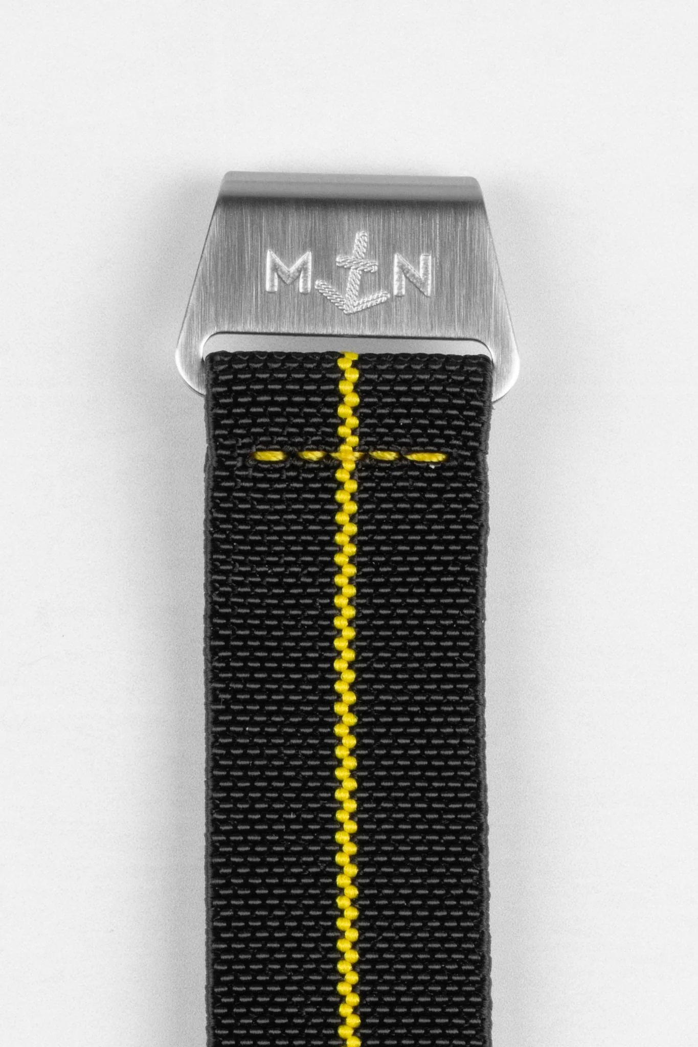 Erika's Originals BLACK OPS MN™ Strap with YELLOW Centerline - BRUSHED Hardware - Image 7
