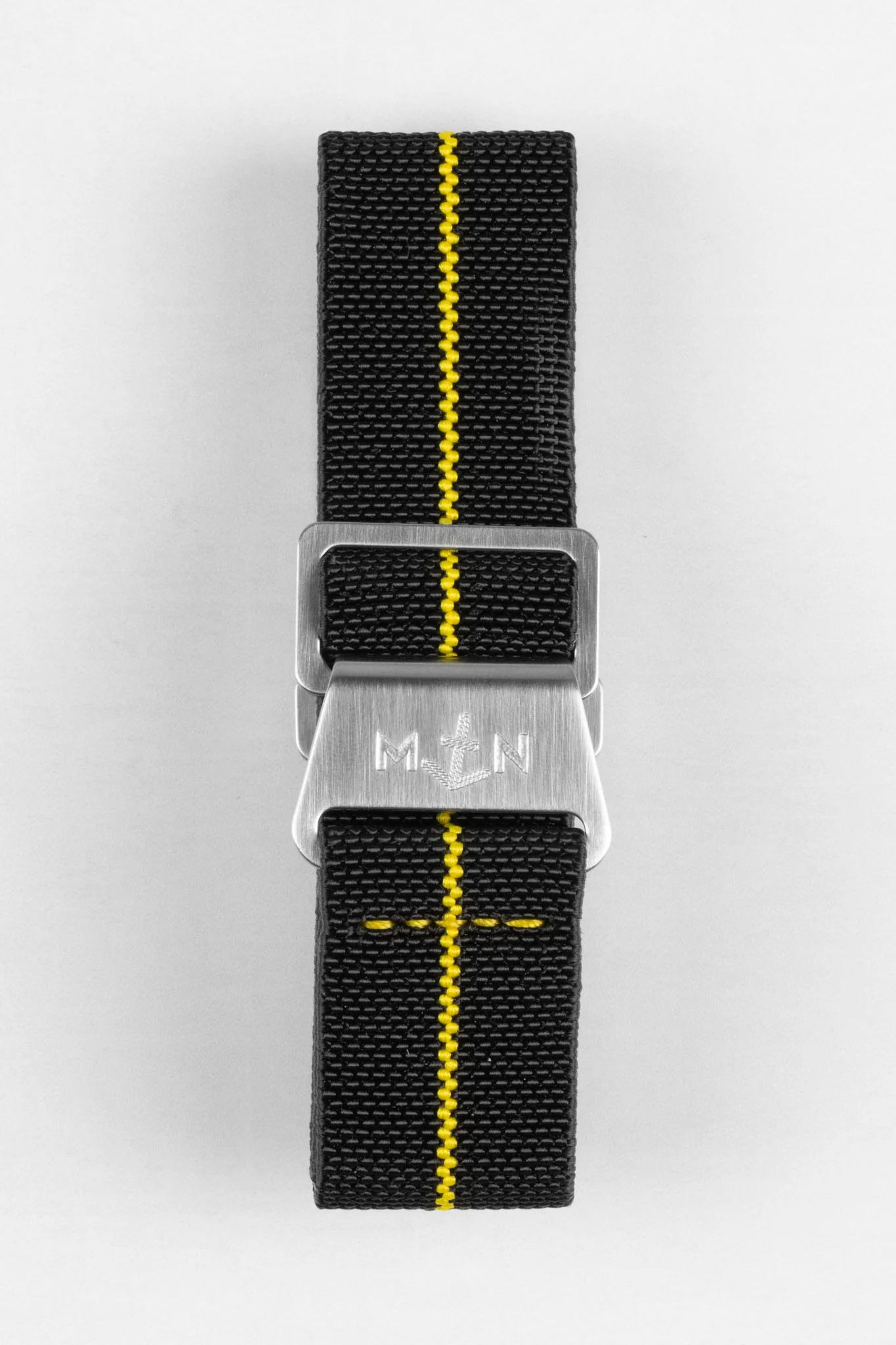Erika's Originals BLACK OPS MN™ Strap with YELLOW Centerline - BRUSHED Hardware - Image 8