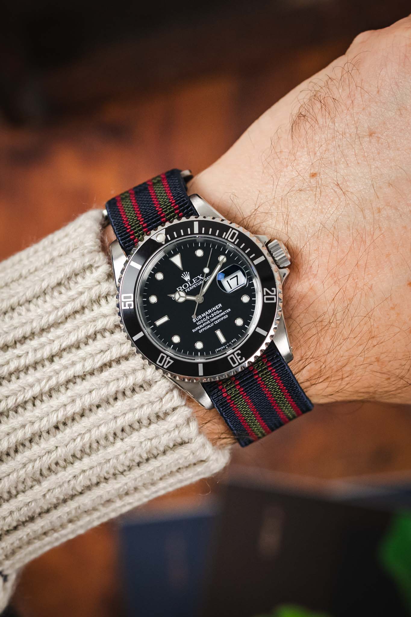 Erika's Originals CONNERY MN™  Watch Strap with - BRUSHED Hardware - Image 2