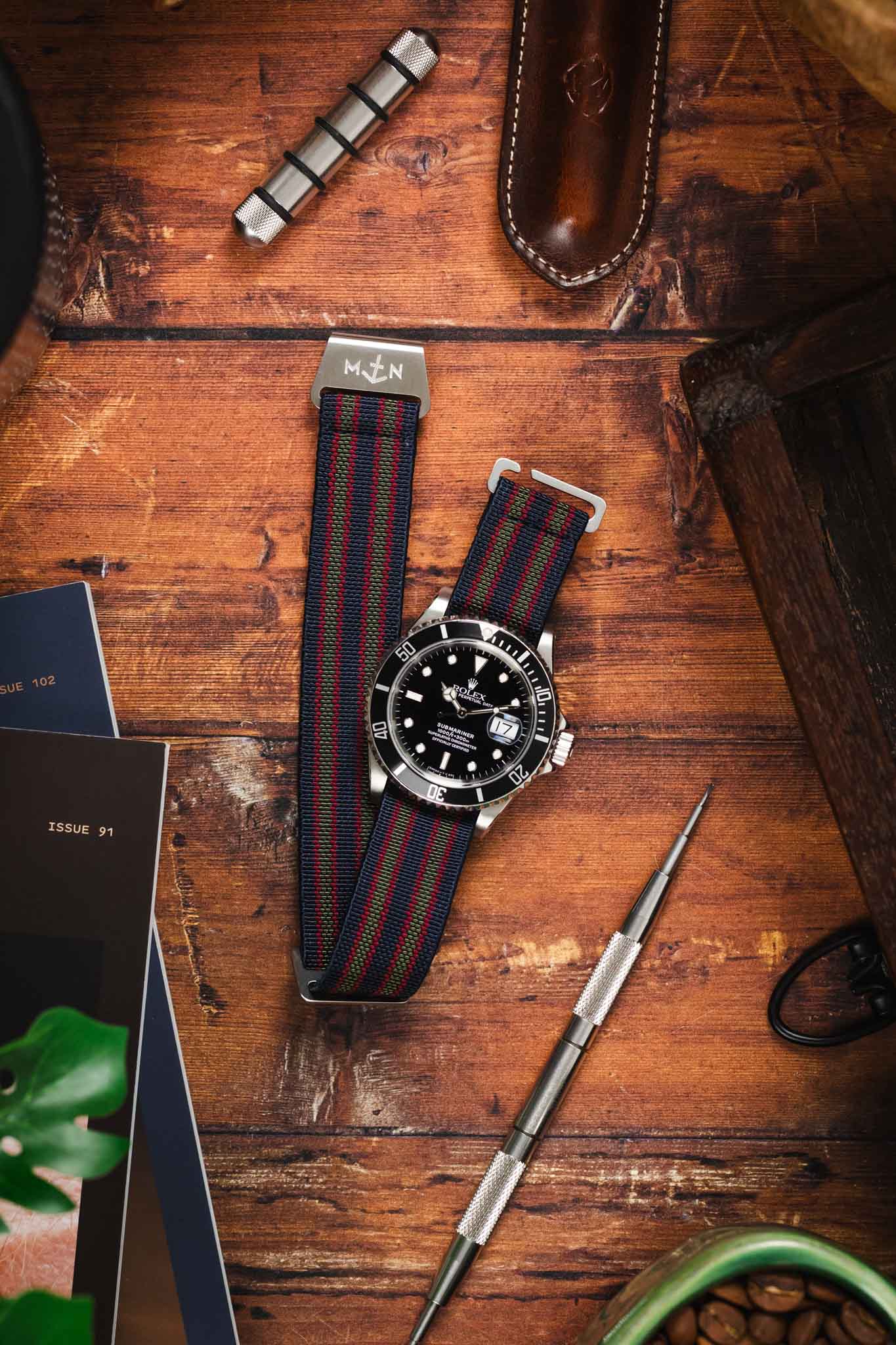 Erika's Originals CONNERY MN™  Watch Strap with - BRUSHED Hardware - Image 9