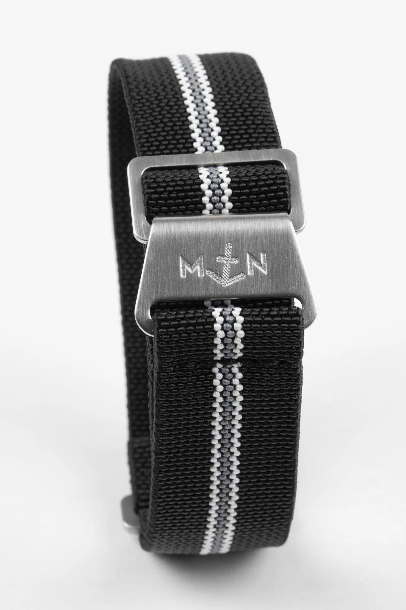 Erika's Originals CORSA MN™ Strap with GREY Centerline - BRUSHED Hardware - Image 3