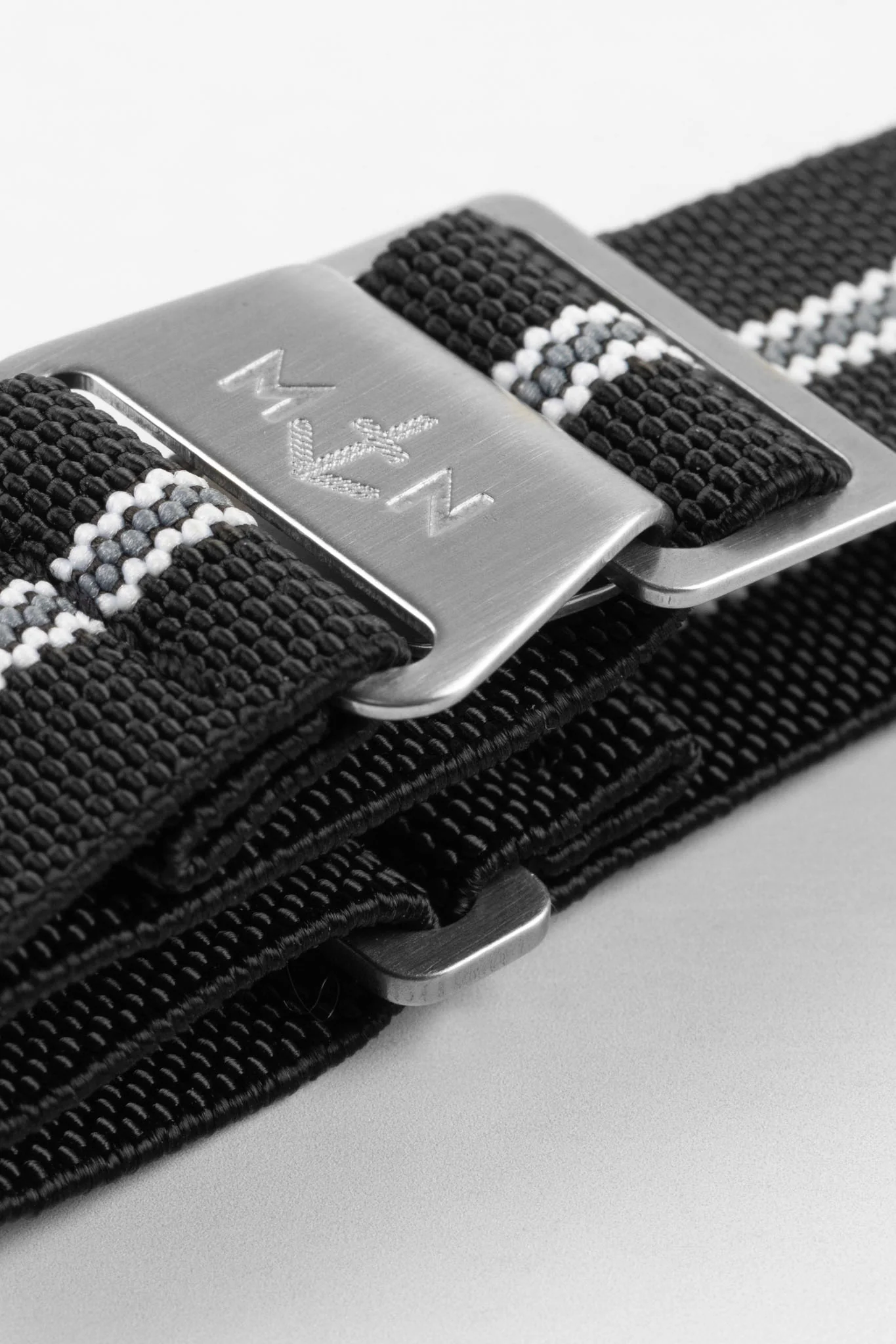 Erika's Originals CORSA MN™ Strap with GREY Centerline - BRUSHED Hardware - Image 5