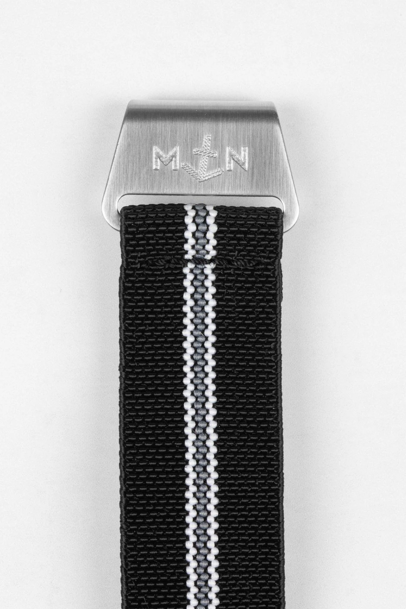 Erika's Originals CORSA MN™ Strap with GREY Centerline - BRUSHED Hardware - Image 9