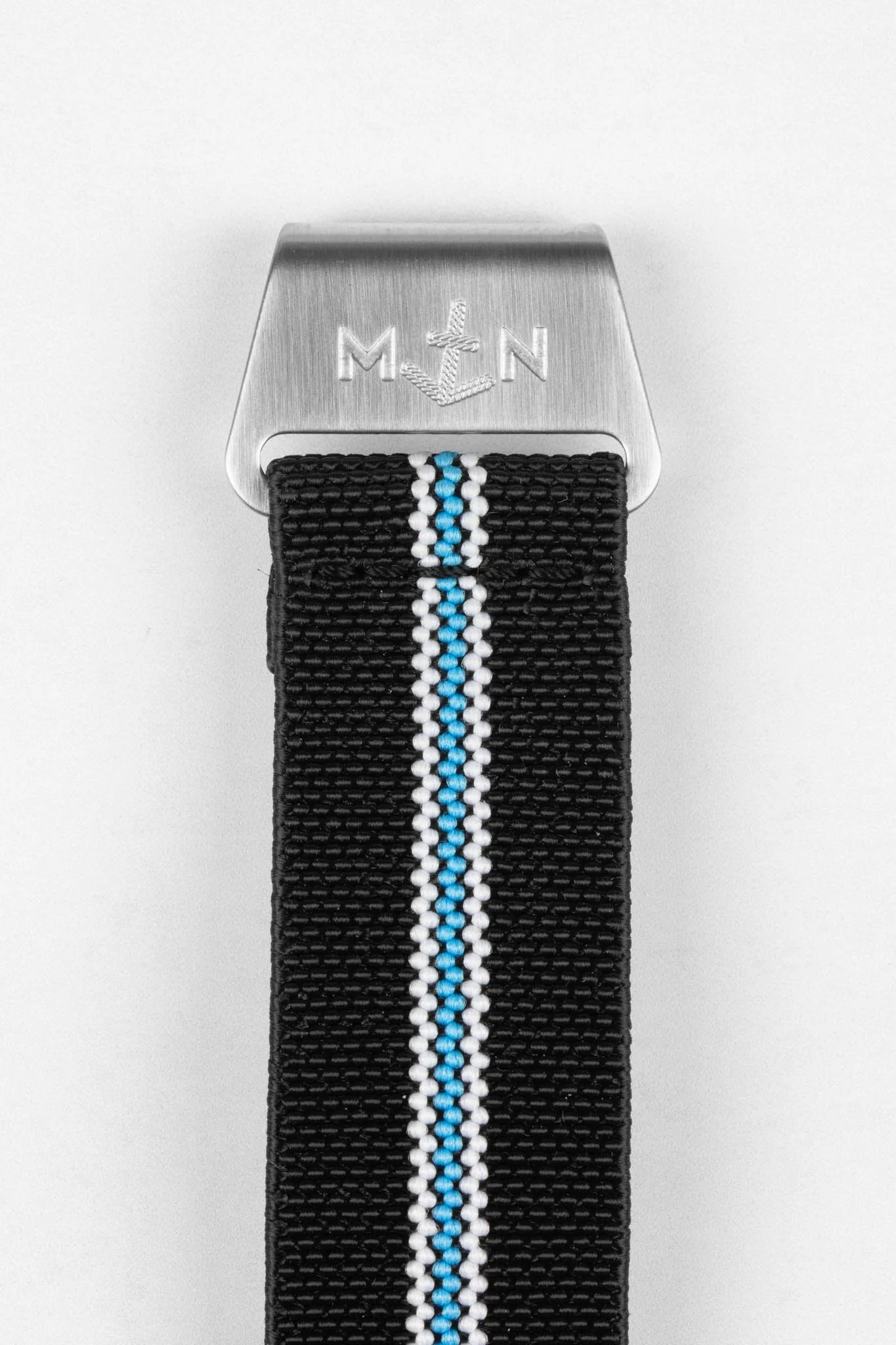 Erika's Originals CORSA MN™ Strap with TURQUOISE Centerline - BRUSHED Hardware - Image 8