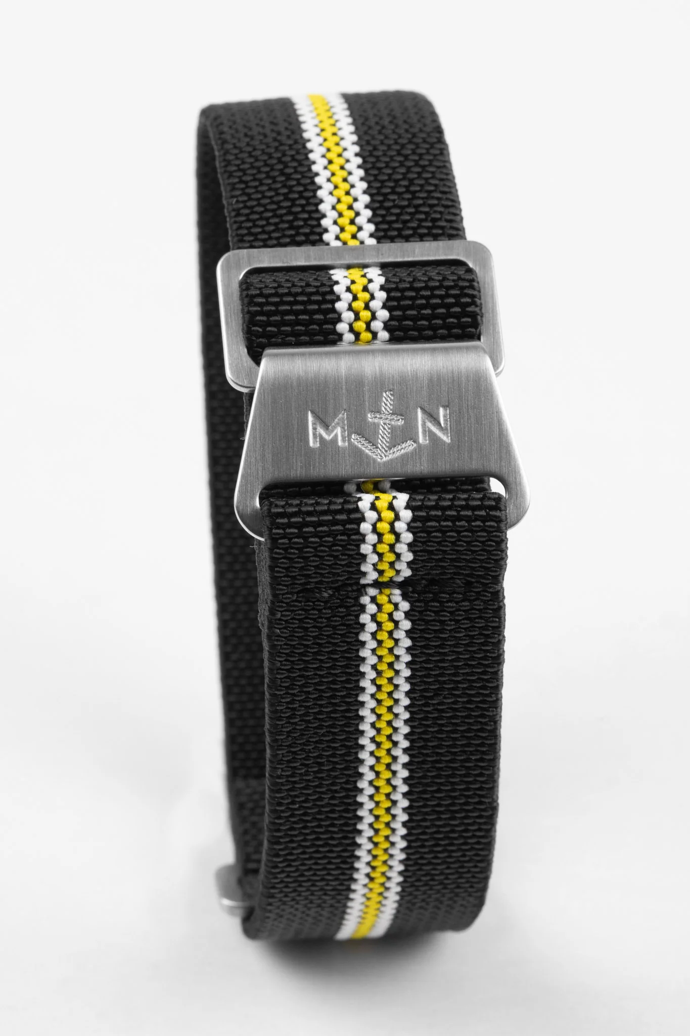 Erika's Originals CORSA MN™ Strap with YELLOW Centerline - BRUSHED Hardware - Image 3