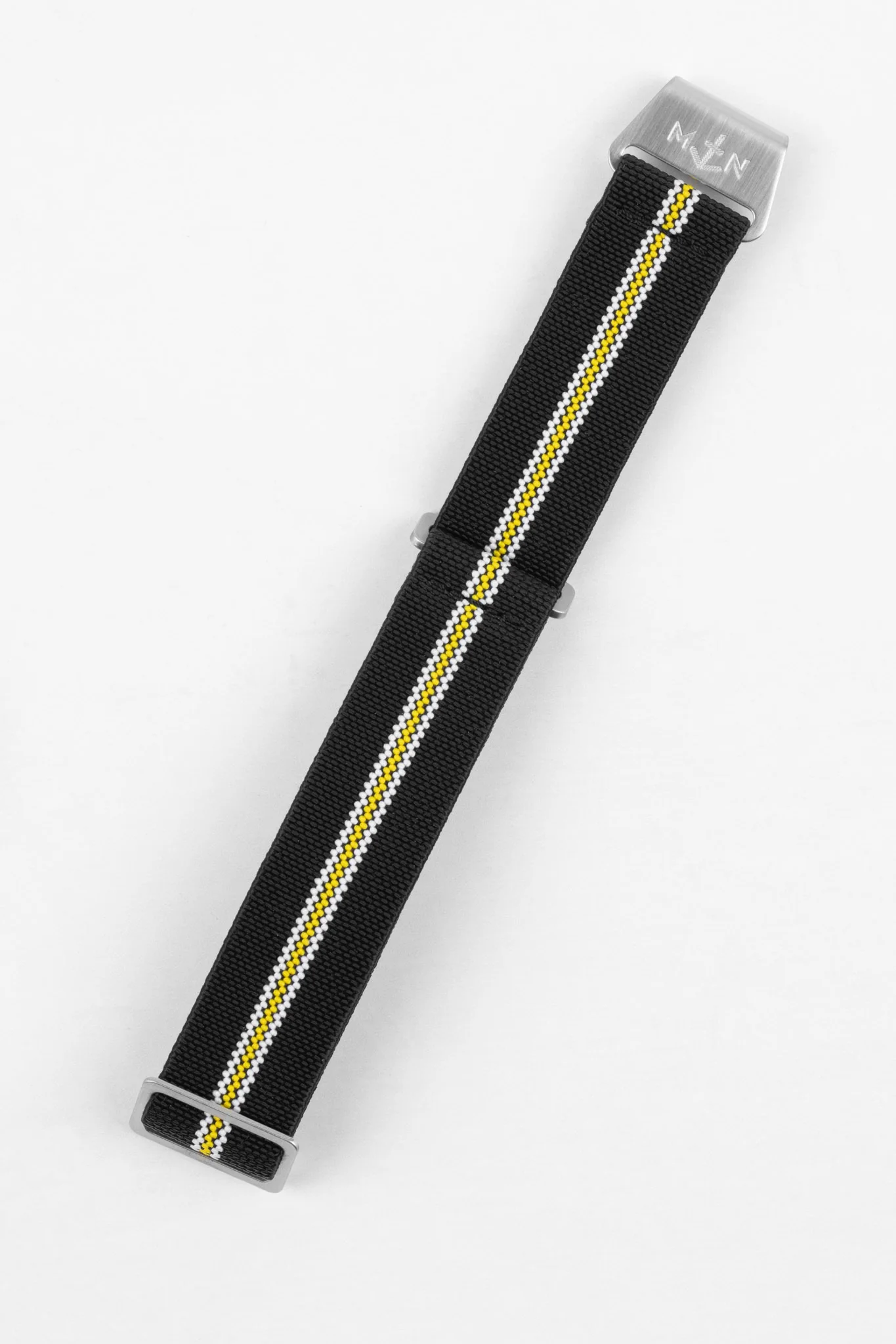 Erika's Originals CORSA MN™ Strap with YELLOW Centerline - BRUSHED Hardware - Image 7