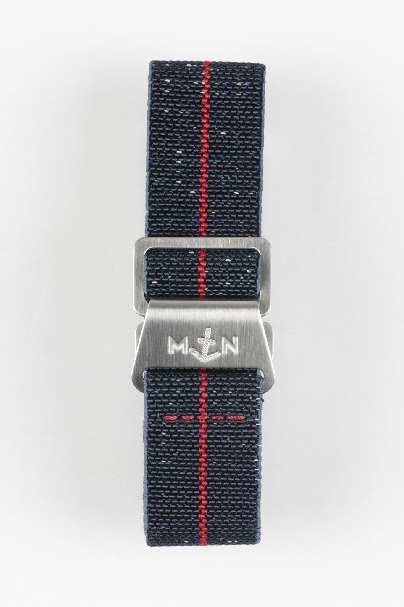 Erika's Originals INDIGO DENIM MN™ Strap with RED Centerline - BRUSHED Hardware - Image 9