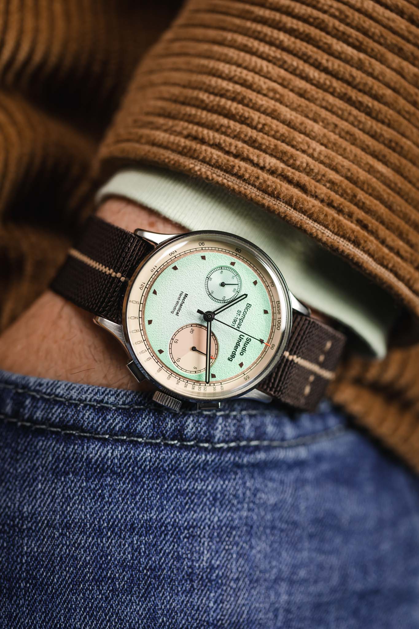 Erika's Originals HAVANA MN™ Strap with MOKKA Centerline - BRUSHED Hardware - Image 12